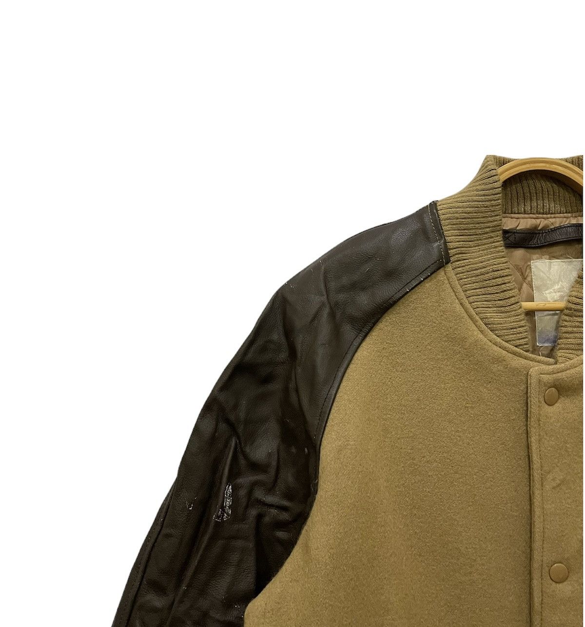Japanese Brand Infinity Life Wool Leather Varsity Jacket Size US L / EU 52-54 / 3 - 2 Thumbnail