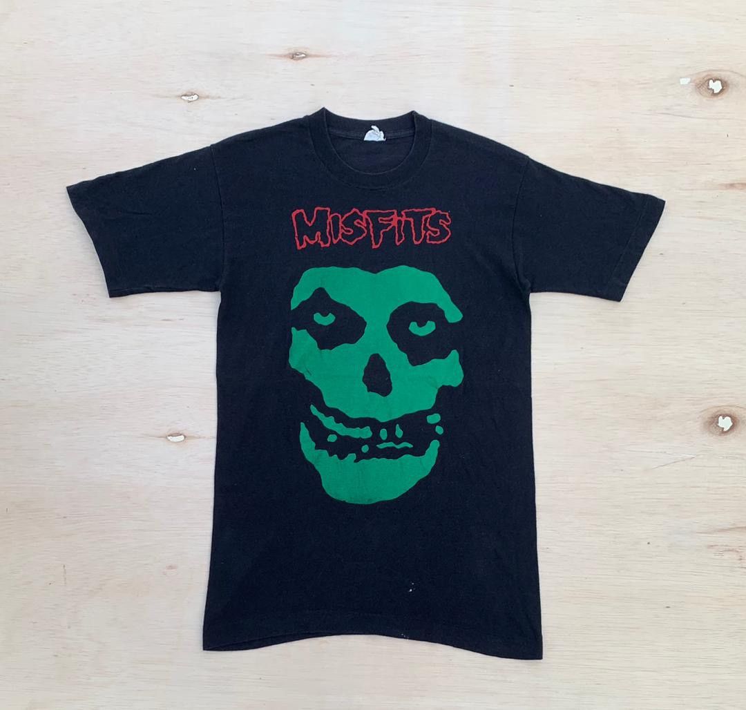 image of Band Tees x Vintage Tee Misfits A9 in Black, Men's (Size Small)