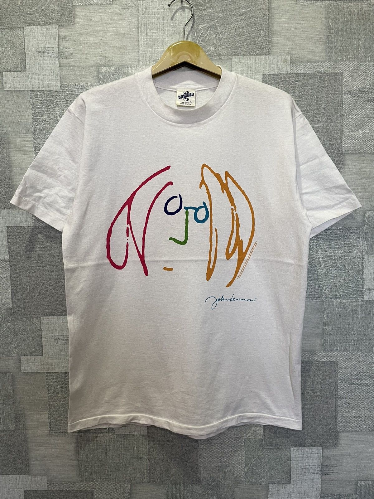Band Tees × Vintage Vintage JOHN LENNON the Beatles Yoko Ono Size US L / EU 52-54 / 3 - 1 Thumbnail