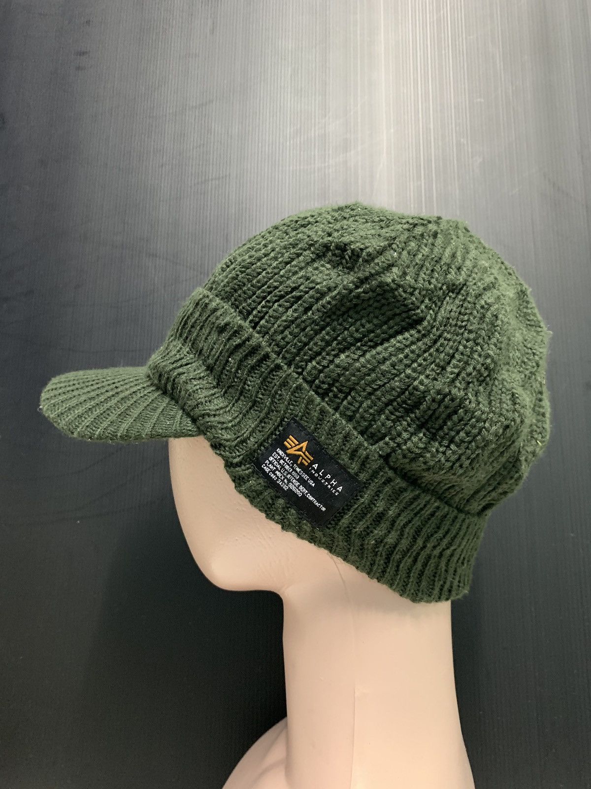 Alpha Industries 🔥RARE!! Alpha Industries Vintage Knitted Newsboy Hat Size ONE SIZE - 1 Thumbnail