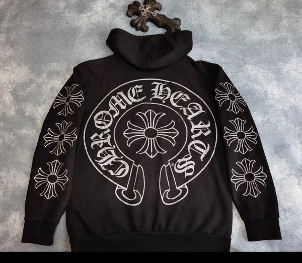 Chrome Hearts Chrome Hearts horse shoe hoodie | Grailed