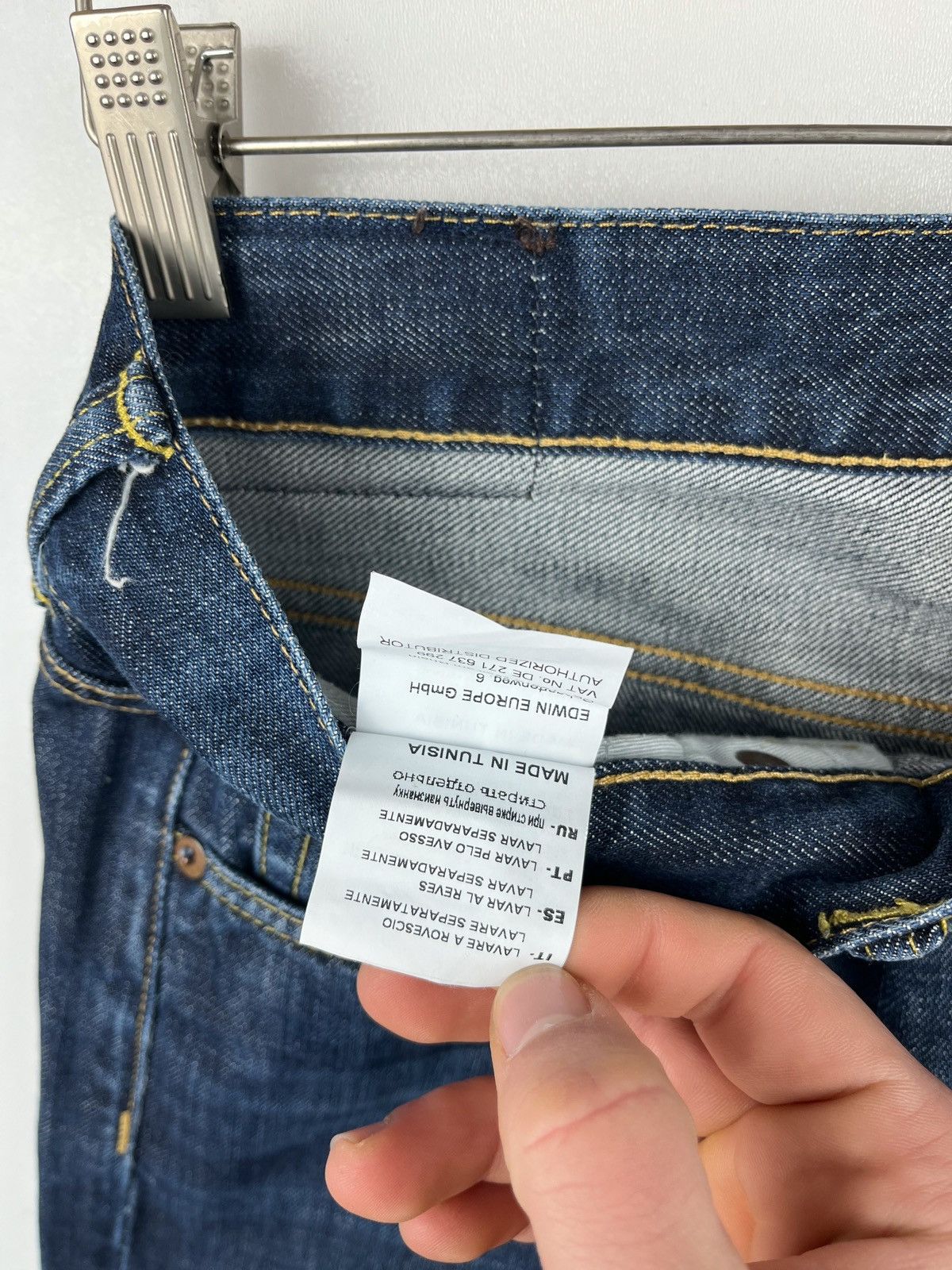 Edwin × Japanese Brand EDWIN ED-71 SLIM denim jeans mens W32 L32 Size US 32 / EU 48 - 9 Thumbnail