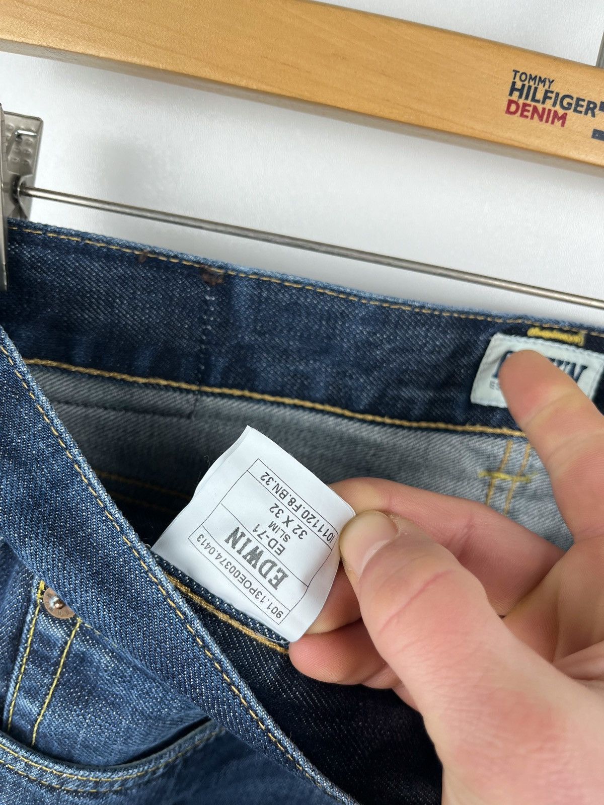 Edwin × Japanese Brand EDWIN ED-71 SLIM denim jeans mens W32 L32 Size US 32 / EU 48 - 8 Thumbnail