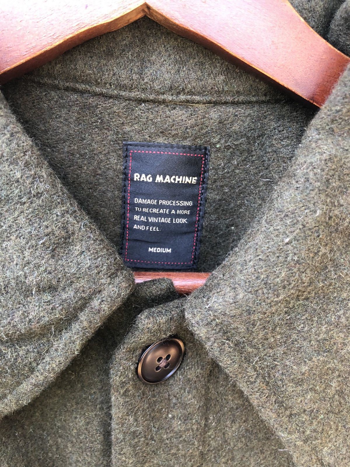 American Rag Japanese Brand Rag Machine Wool Double Pocket Size US L / EU 52-54 / 3 - 3 Thumbnail