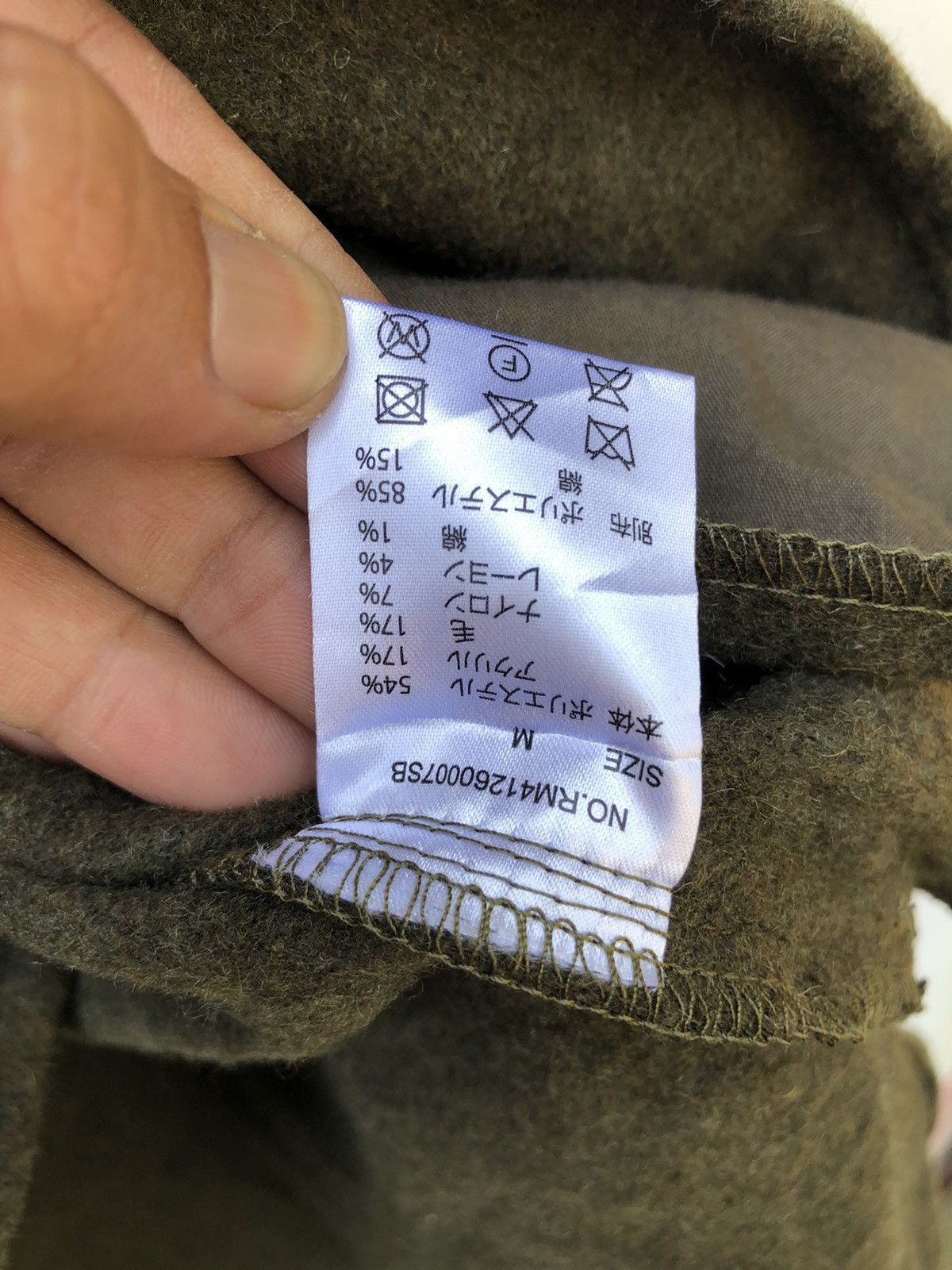 American Rag Japanese Brand Rag Machine Wool Double Pocket Size US L / EU 52-54 / 3 - 4 Thumbnail