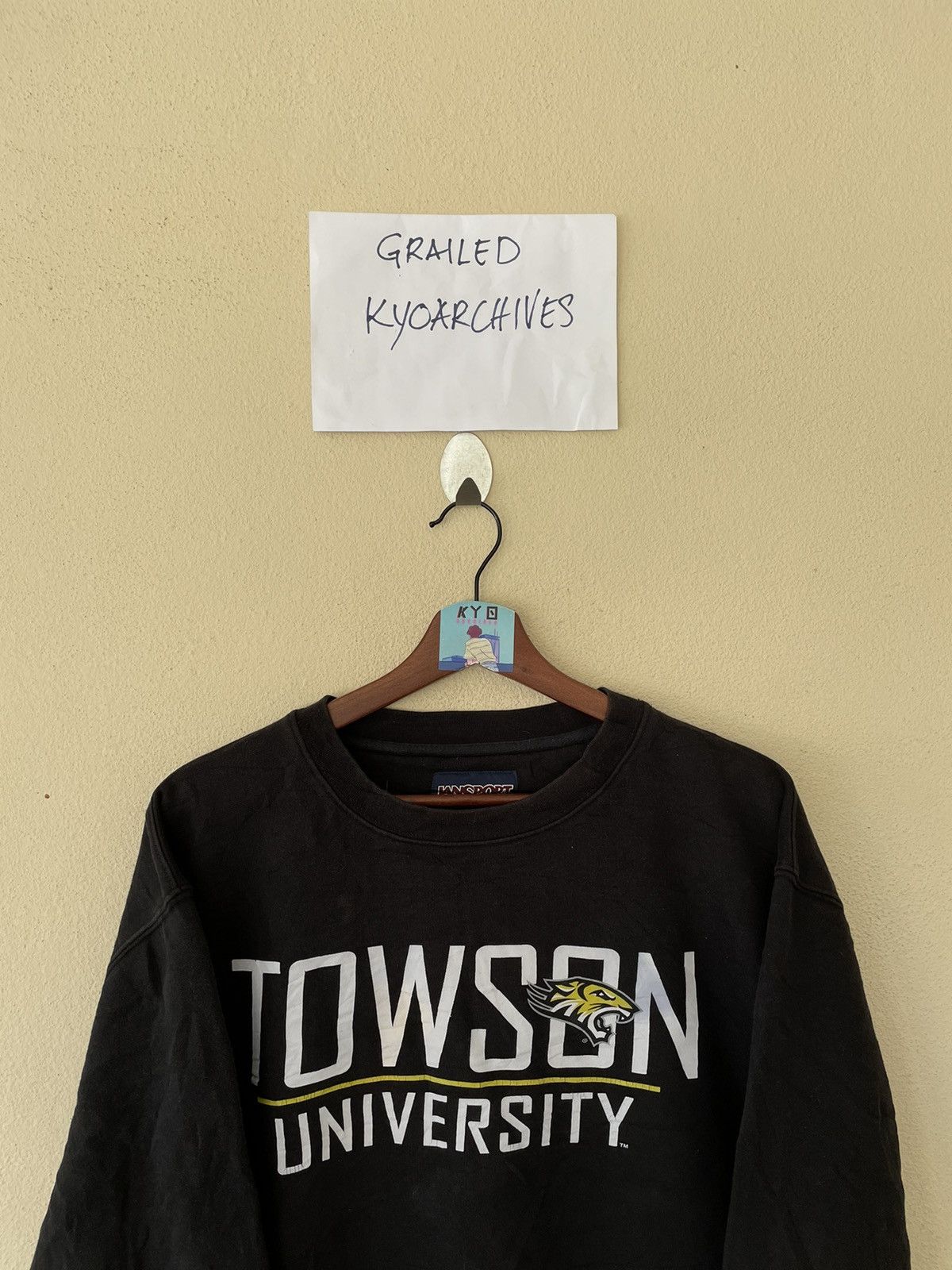 Jansport × Vintage Y2K JANSPORTS TOWSON UNI SWEATSHIRT Size US L / EU 52-54 / 3 - 3 Thumbnail