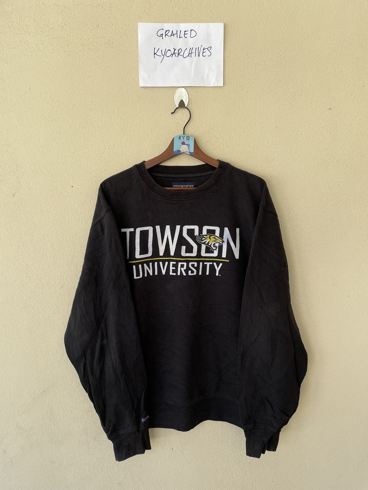 Jansport × Vintage Y2K JANSPORTS TOWSON UNI SWEATSHIRT Size US L / EU 52-54 / 3 - 1 Thumbnail