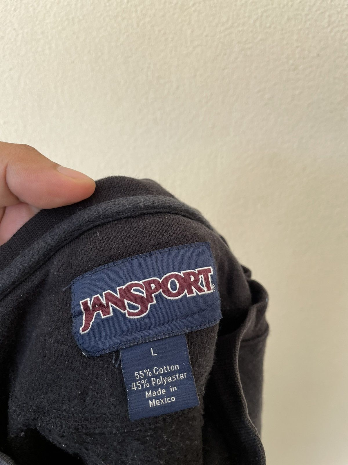 Jansport × Vintage Y2K JANSPORTS TOWSON UNI SWEATSHIRT Size US L / EU 52-54 / 3 - 7 Thumbnail