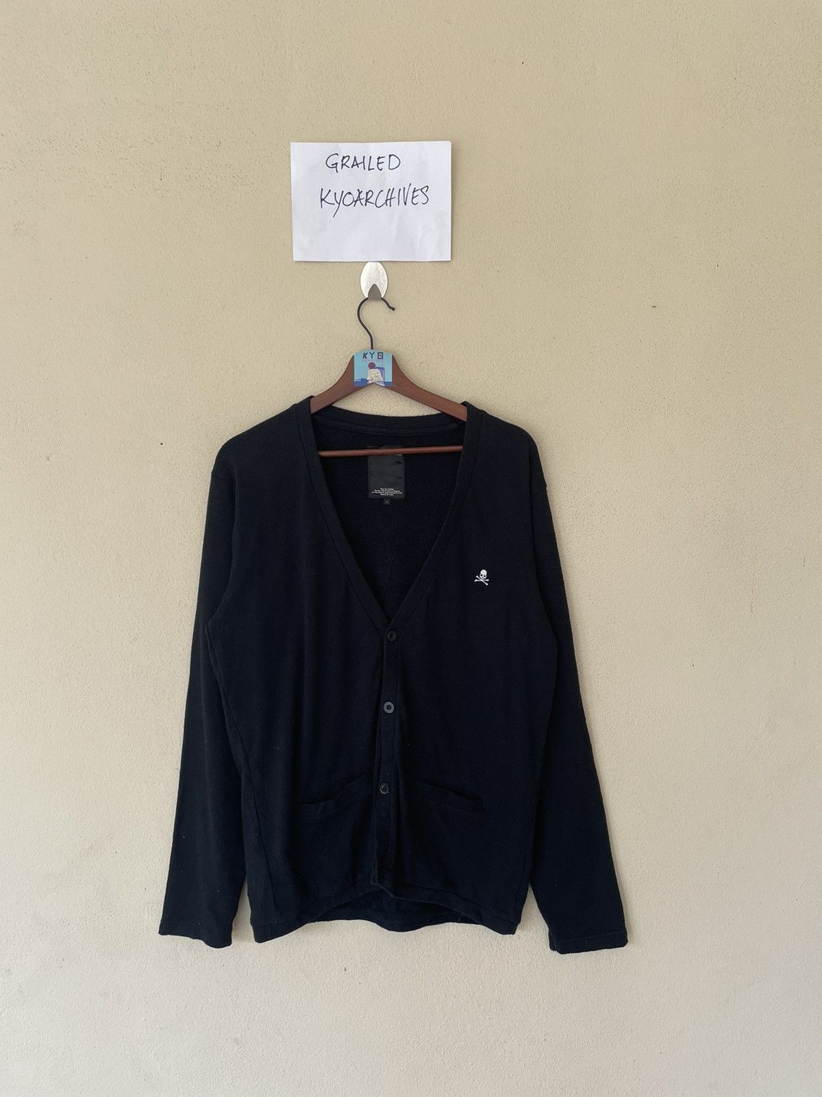 Japanese Brand AZUL MINI SKULL CARDIGAN/JACKET Size US M / EU 48-50 / 2 - 1 Thumbnail