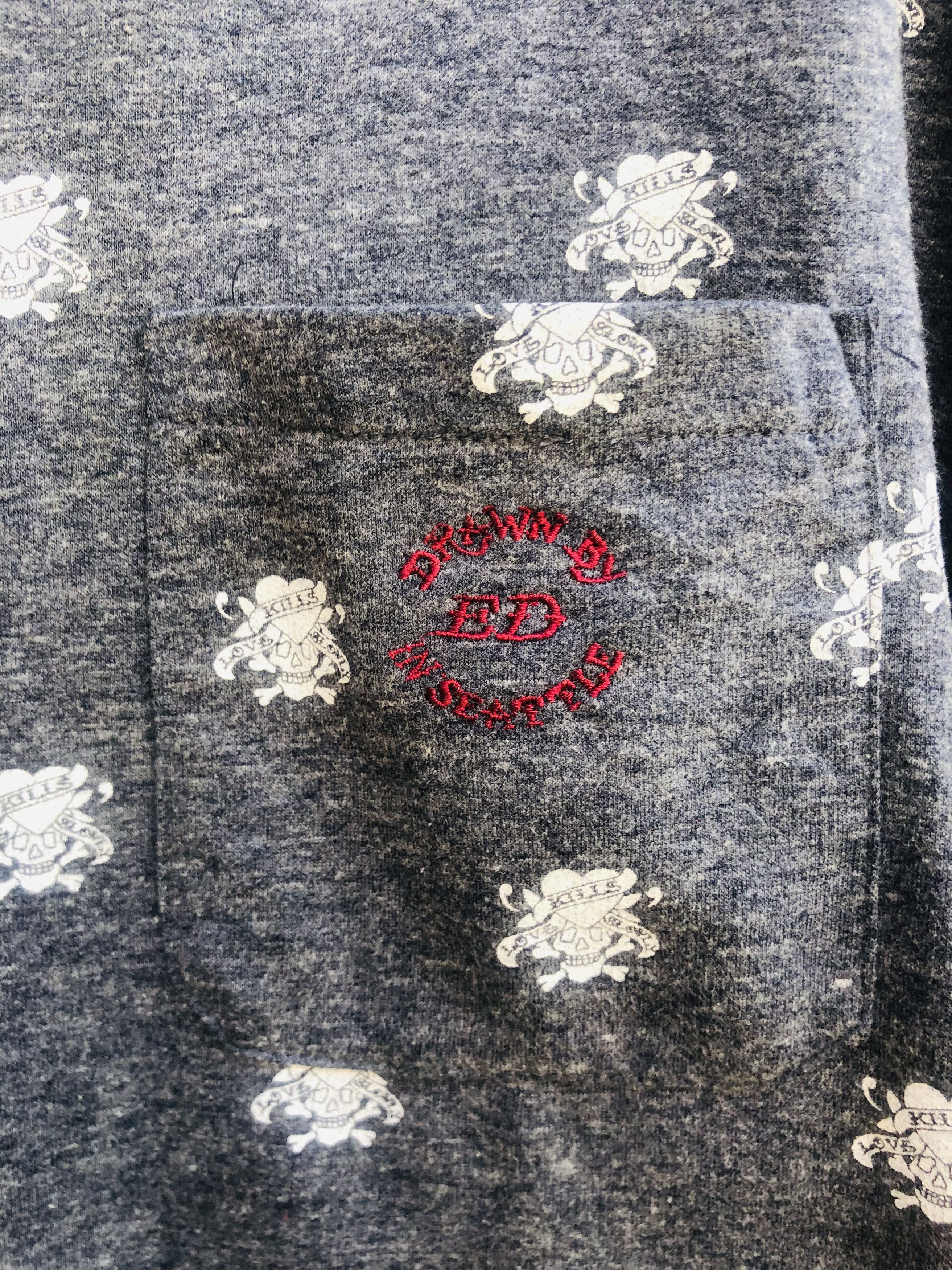 Ed Hardy × Vintage Vintage Ed Hardy Designer Streetwear Fashion Style Size US L / EU 52-54 / 3 - 3 Thumbnail