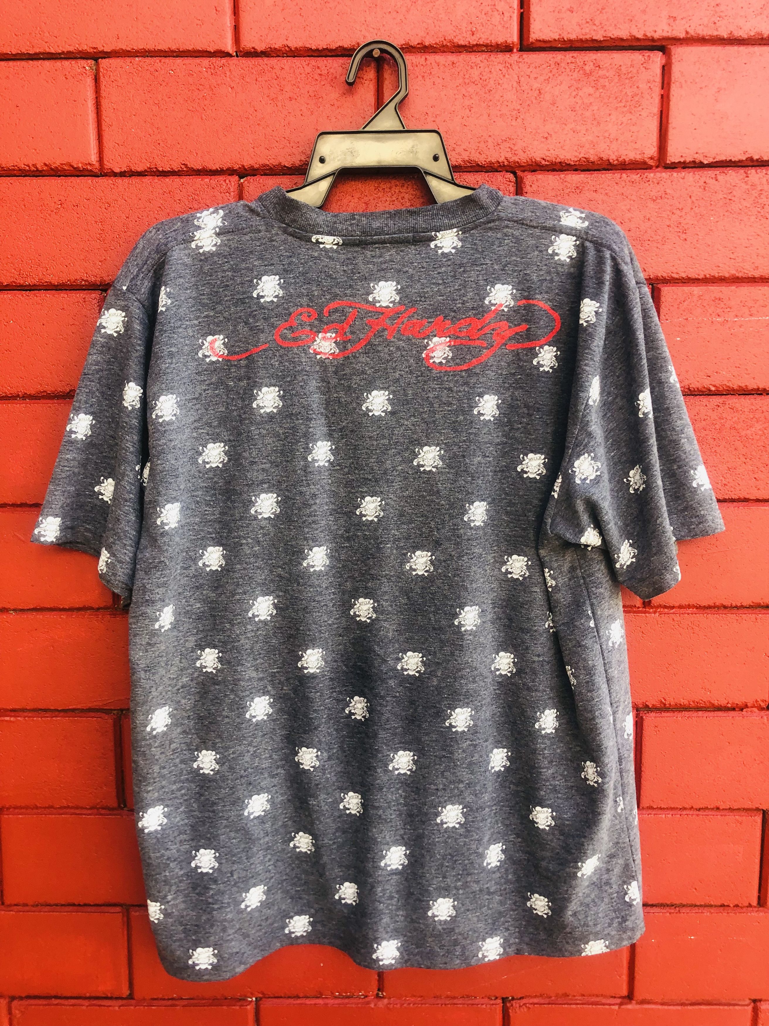 Ed Hardy × Vintage Vintage Ed Hardy Designer Streetwear Fashion Style Size US L / EU 52-54 / 3 - 2 Thumbnail