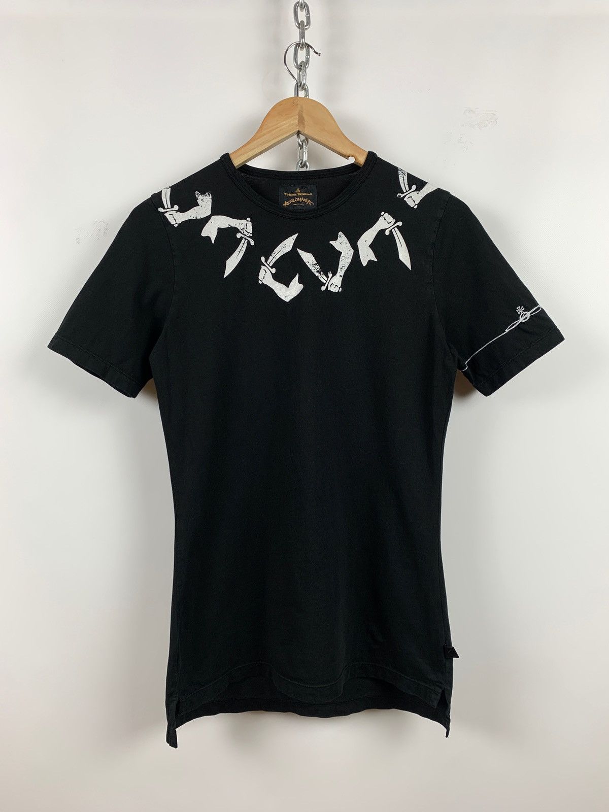 Vintage Vivienne Westwood Arm Cutlass Black T-Shirt