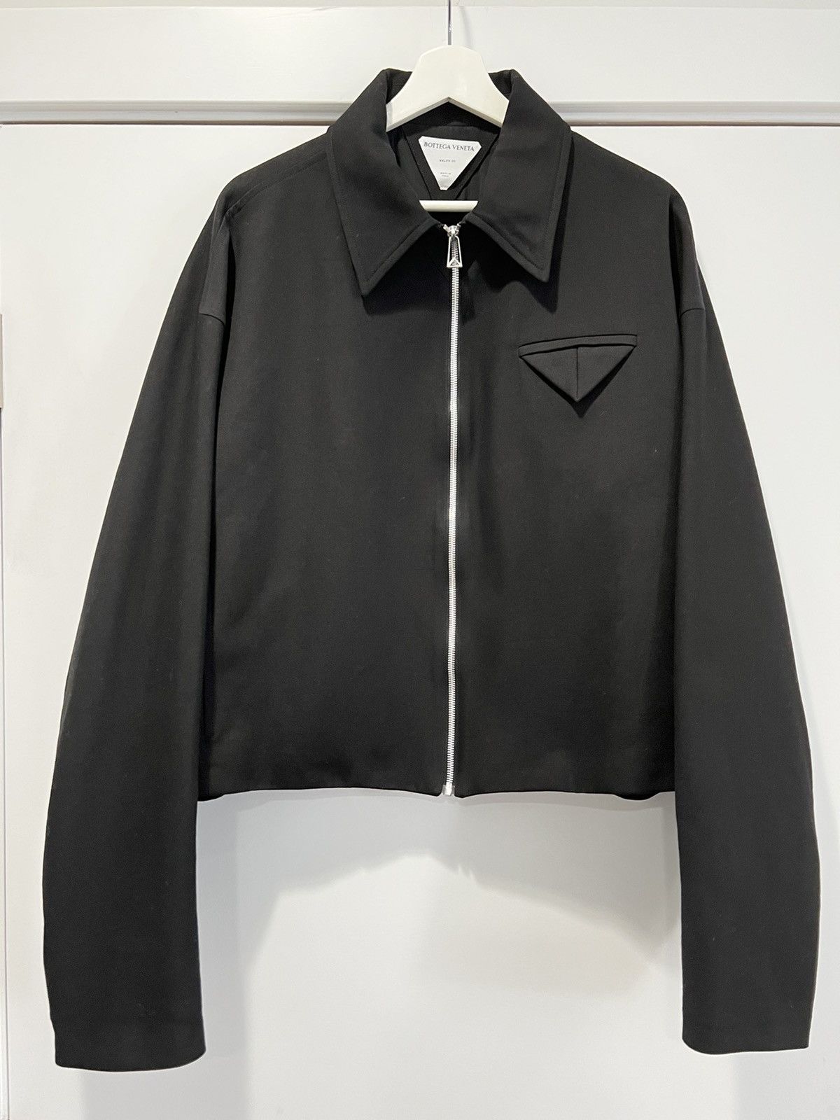 Bottega Veneta Bottega Veneta FW21 Black Boxy Twill Work Jacket 