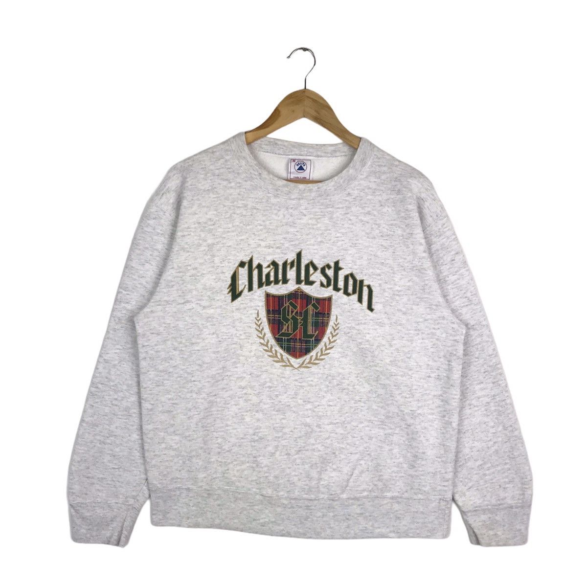 City Streets × Vintage Vintage 90s Charleston South Carolina Crest Logo Sweatshirt Size US M / EU 48-50 / 2 - 1 Thumbnail