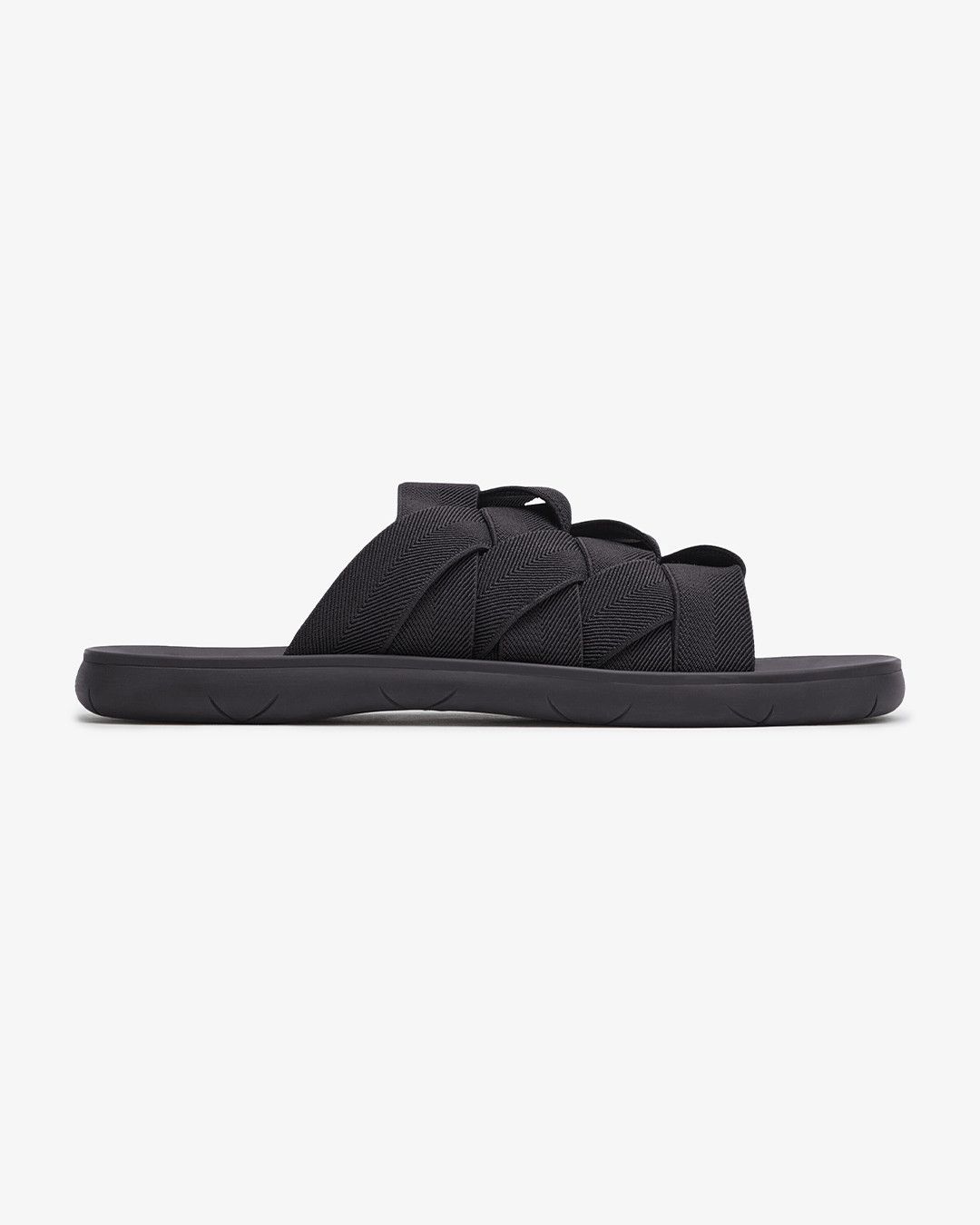 image of Bottega Veneta Intrecciato Sandal in Black, Men's (Size 12)