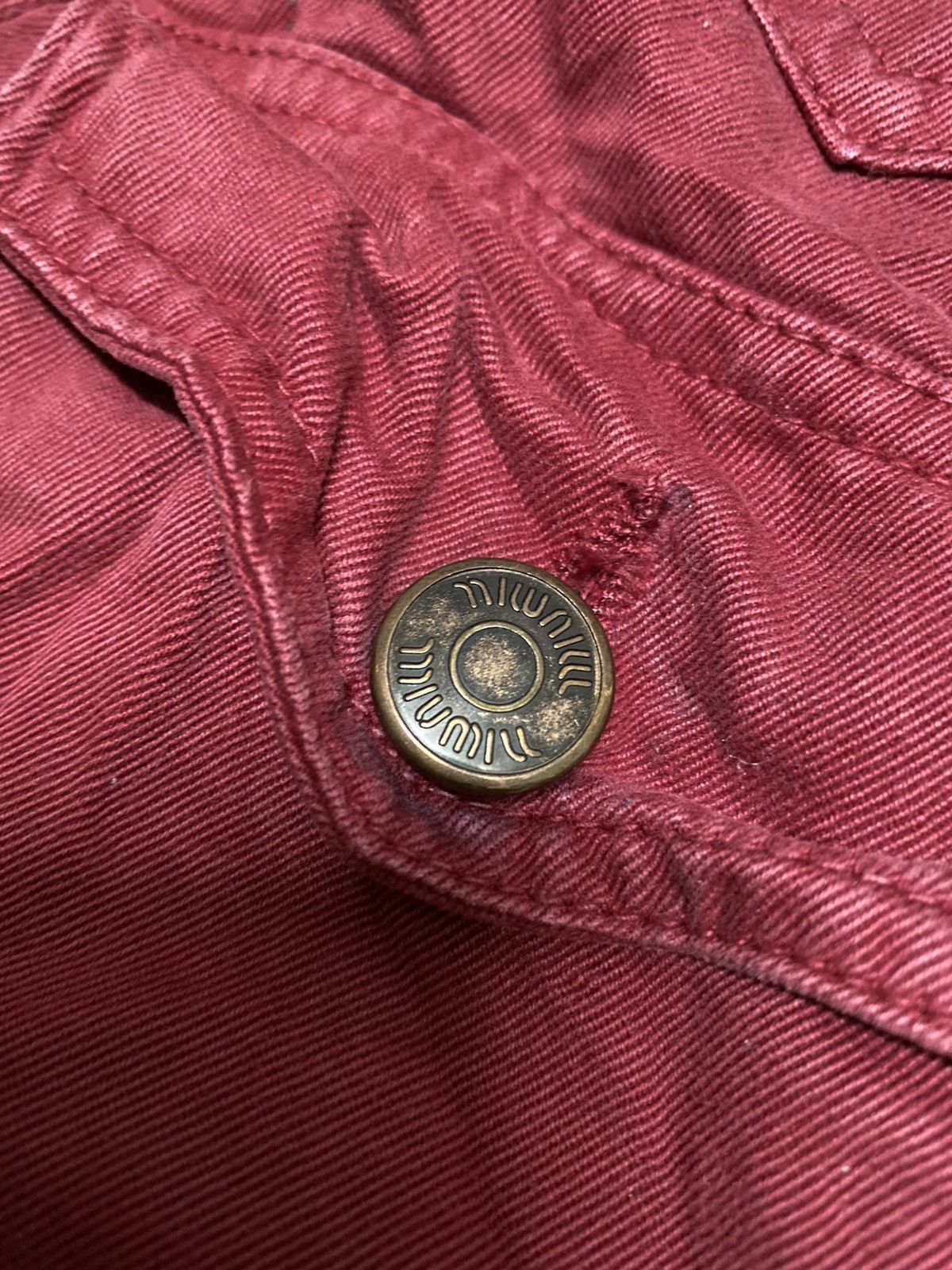 Miu Miu × Vintage Offer‼️Vintage Miu Miu Sleeveless Denim Jacket Size M / US 6-8 / IT 42-44 - 7 Thumbnail