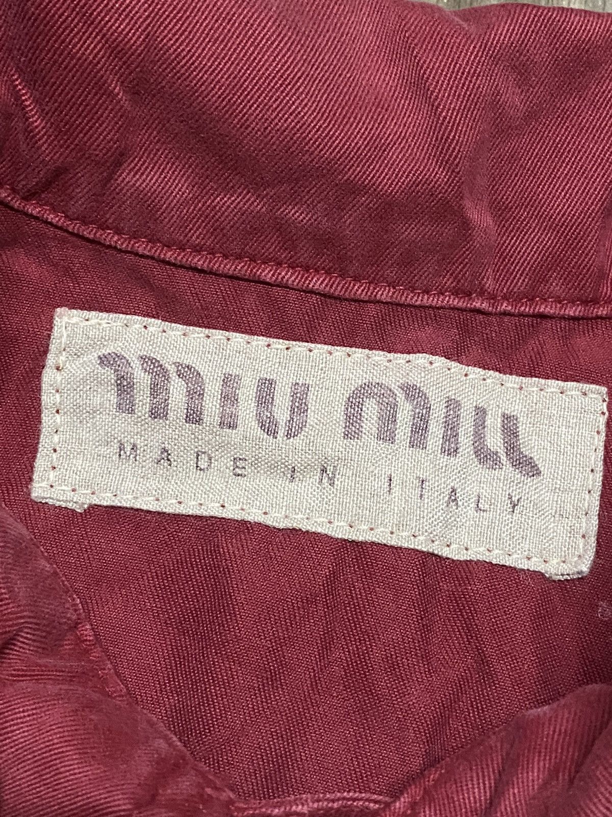 Miu Miu × Vintage Offer‼️Vintage Miu Miu Sleeveless Denim Jacket Size M / US 6-8 / IT 42-44 - 4 Thumbnail
