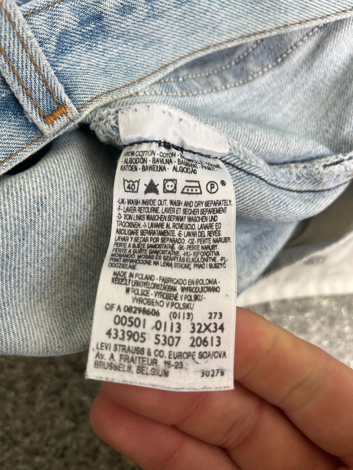 Levi's × Levi's Vintage Clothing VINTAGE LEVI’S 501 mens W32 L34 y2k MADE IN POLAND Size US 32 / EU 48 - 14 Thumbnail
