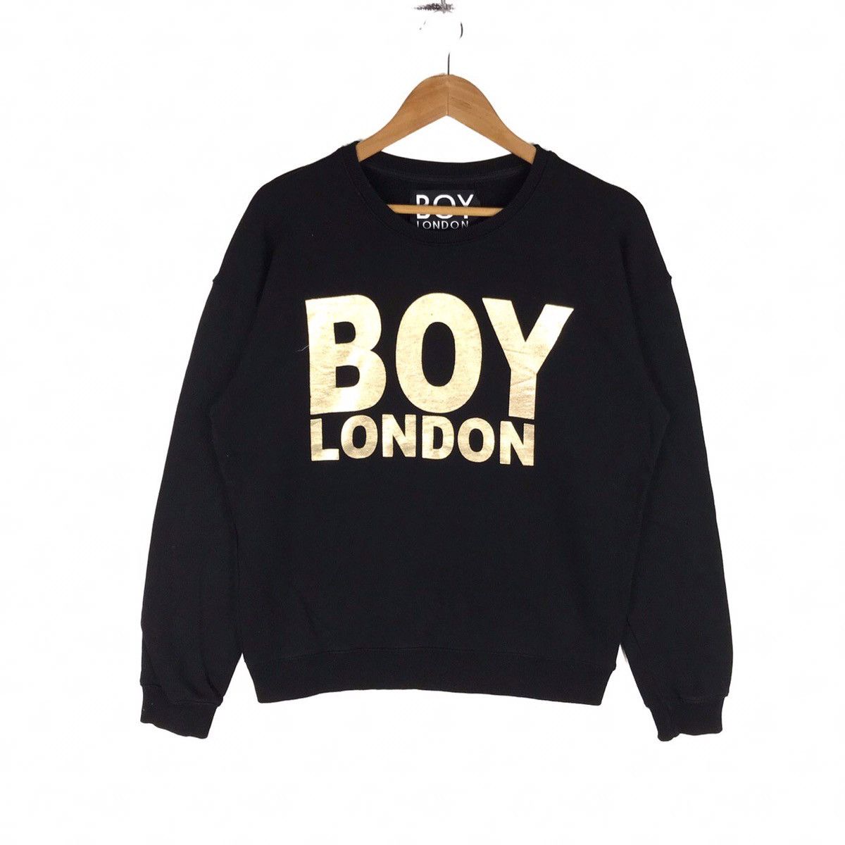 Boy London Boy London Black Sweatshirt Big Spell Out Jumper Pullover Size US M / EU 48-50 / 2 - 1 Thumbnail