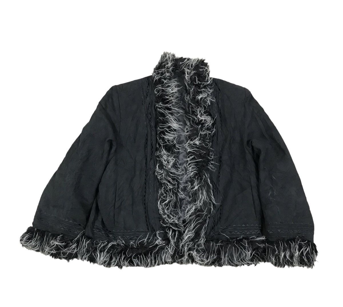 14th Addiction × If Six Was Nine × Le Grande Bleu (L.G.B.) Vintage Jantzen Faux Fur Suede Jacket Size L / US 10 / IT 46 - 1 Thumbnail