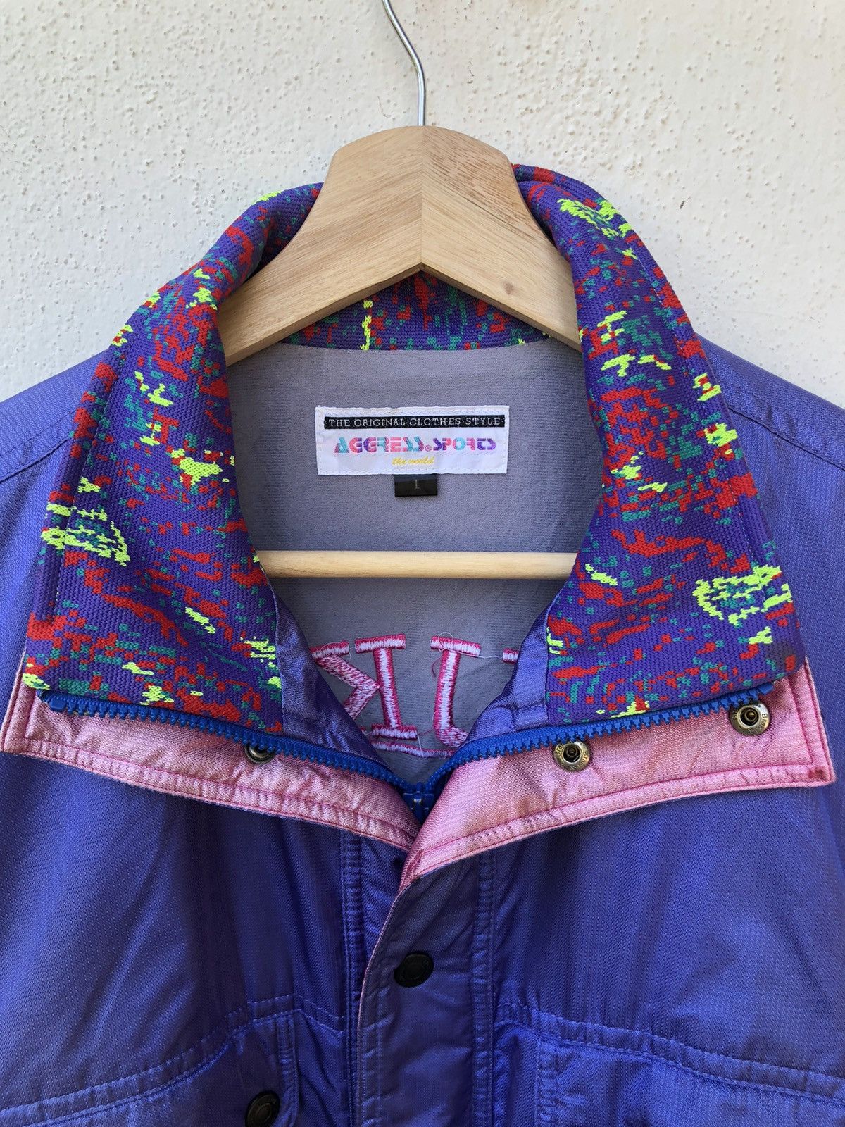 Japanese Brand VINTAGE JAPANESE BRAND AGGRESS SPORT EMBROIDERED LOGOS Size US L / EU 52-54 / 3 - 3 Thumbnail