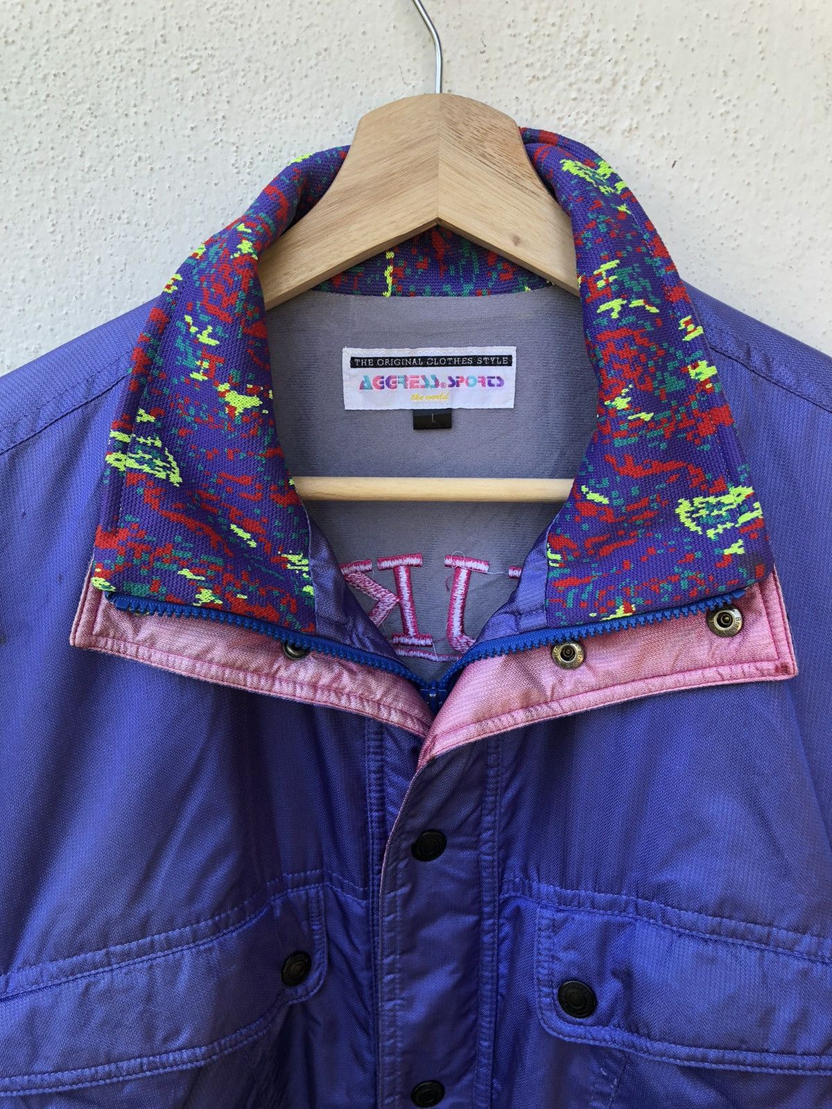 Japanese Brand VINTAGE JAPANESE BRAND AGGRESS SPORT EMBROIDERED LOGOS Size US L / EU 52-54 / 3 - 4 Thumbnail