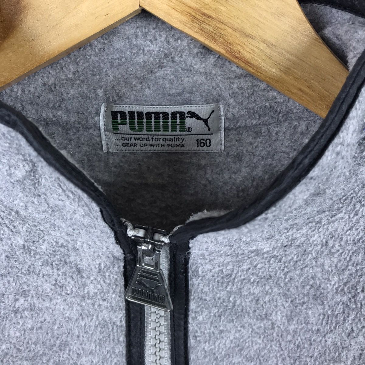 Puma Vintage 90s Puma Spell Out Half Zipper Fleece Sweatshirt Size US M / EU 48-50 / 2 - 5 Thumbnail