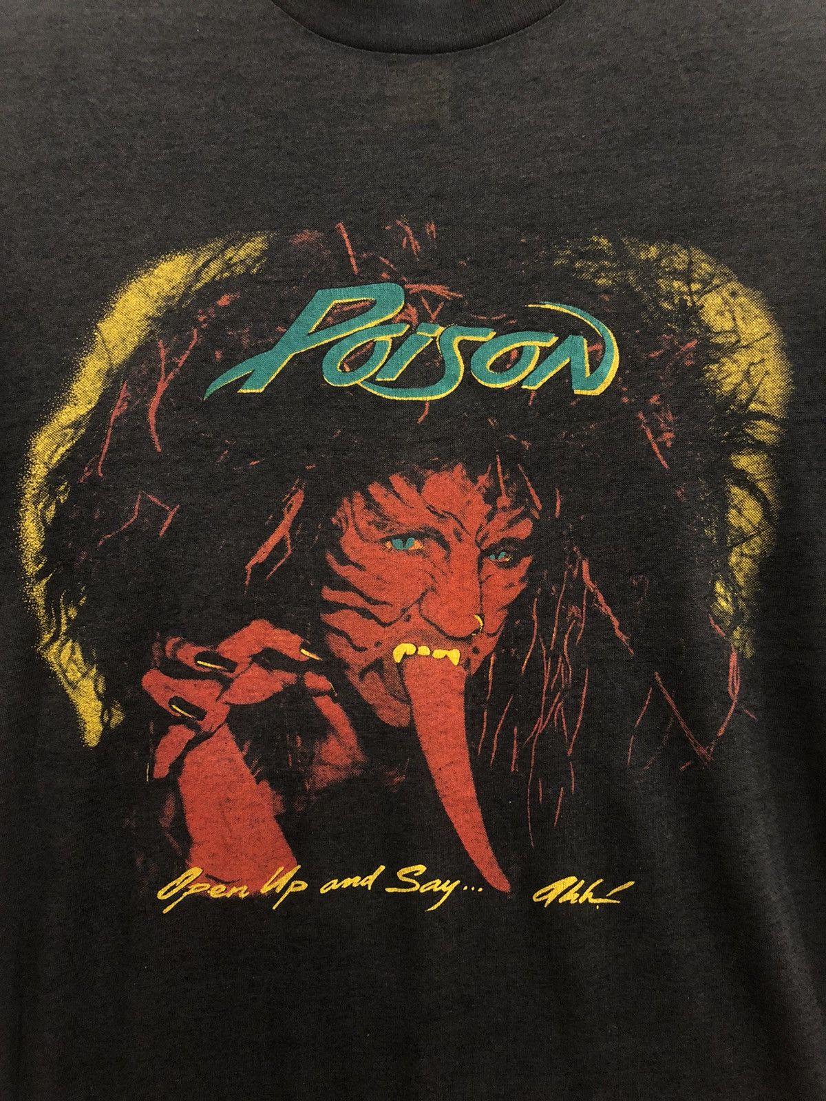 Band Tees × Vintage Vintage 90s POISON Size US M / EU 48-50 / 2 - 2 Thumbnail