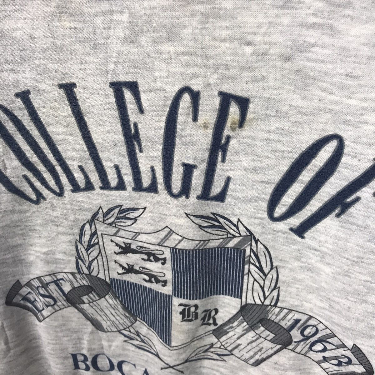 Vintage Vintage University College of Boca Raton Sweatshirt Size US XL / EU 56 / 4 - 4 Thumbnail