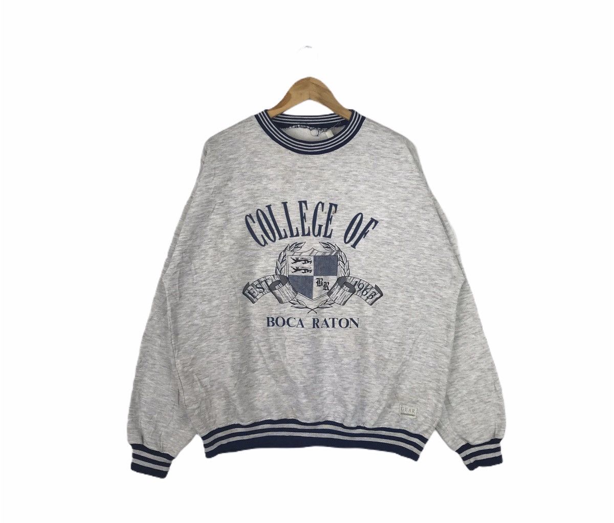 Vintage Vintage University College of Boca Raton Sweatshirt Size US XL / EU 56 / 4 - 1 Thumbnail