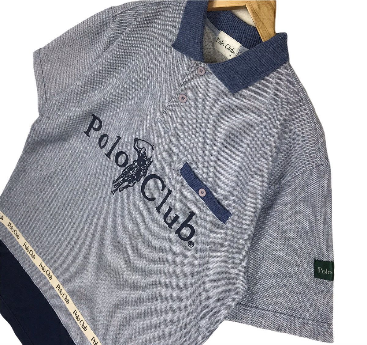 Beverly Hills Polo Club × Vintage Vintage POLO CLUB Spell Out Big Pony Polos Collar T-shirt Size US M / EU 48-50 / 2 - 3 Thumbnail
