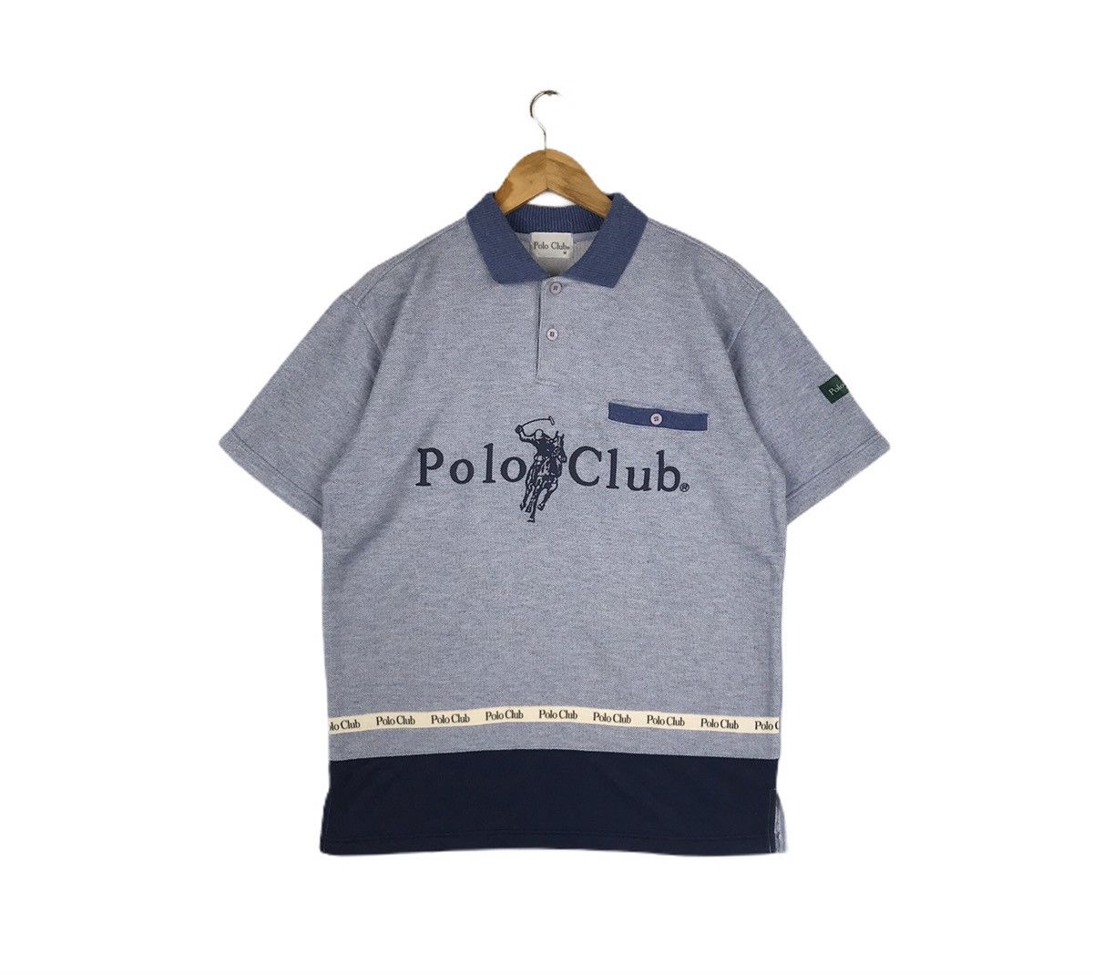 Beverly Hills Polo Club × Vintage Vintage POLO CLUB Spell Out Big Pony Polos Collar T-shirt Size US M / EU 48-50 / 2 - 1 Thumbnail