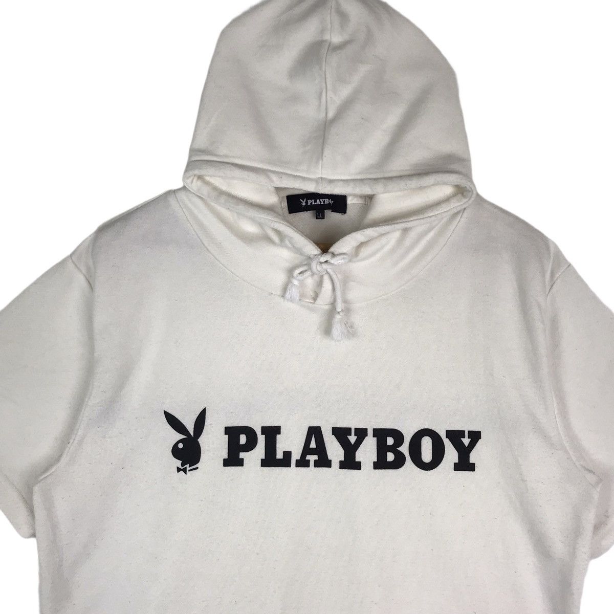 Playboy Vintage PLAYBOY Bunny Spell Out Hoodie Short Sleeve Shirt Size US L / EU 52-54 / 3 - 2 Thumbnail