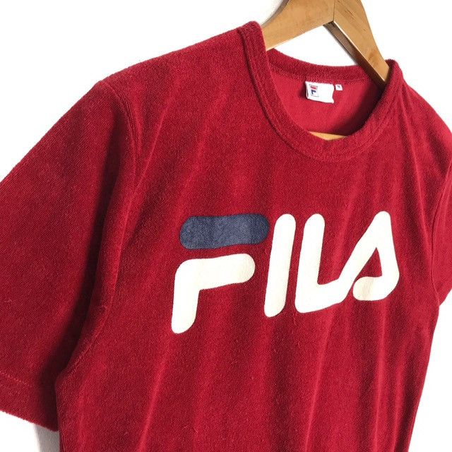 Fila Fila Spell Out Short Sleeve Fleece Sweatshirt Size US M / EU 48-50 / 2 - 3 Thumbnail