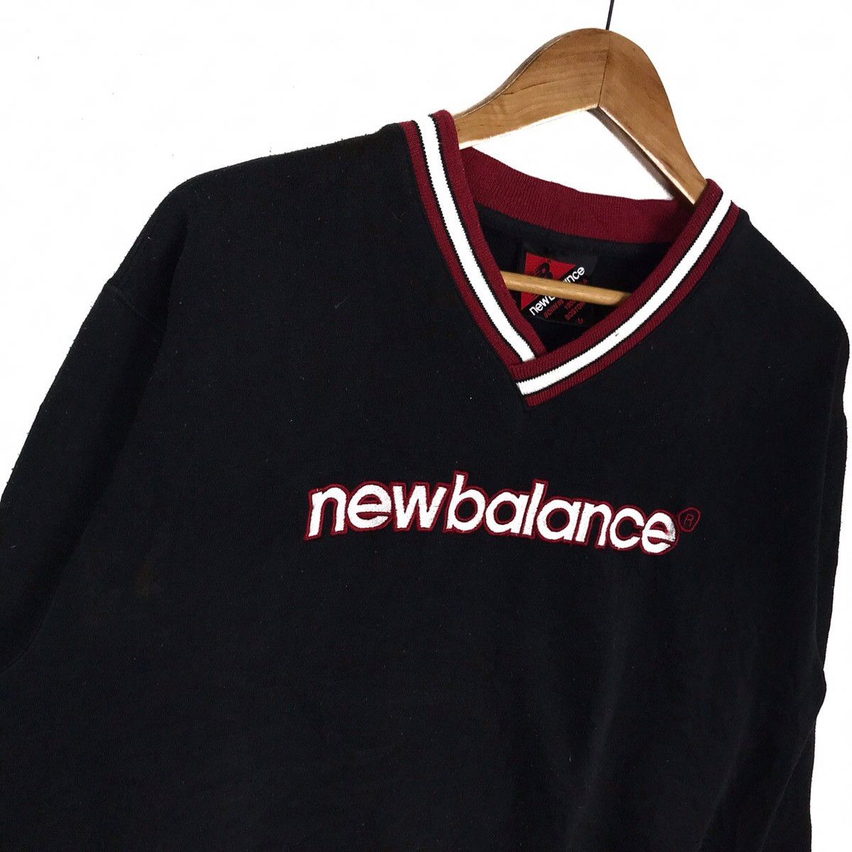 New Balance × Vintage Vintage 90s New Balance Spell Out Embroided Sweatshirt Size US M / EU 48-50 / 2 - 3 Thumbnail