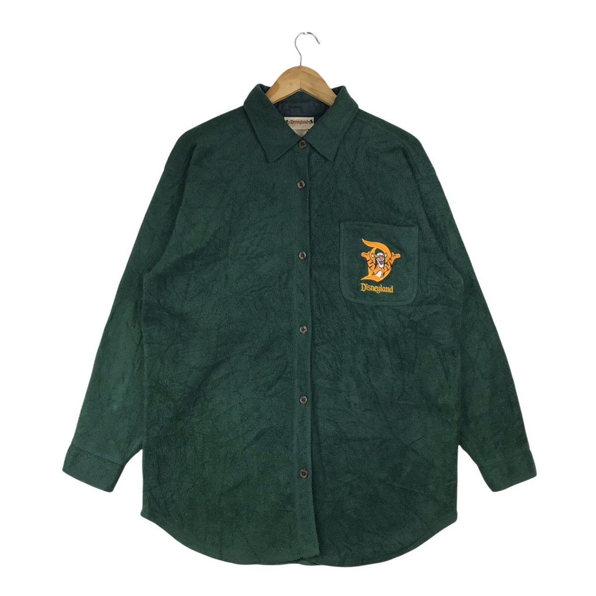 Cartoon Network × Disney × Vintage Vintage Winnie The Pooh Disneyland Fleece Button Up Size US L / EU 52-54 / 3 - 1 Thumbnail