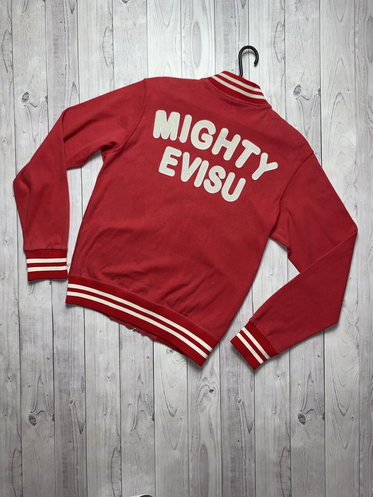 Evisu × Japanese Brand × Vintage Vintage bomber Evisu Japanese red size S Size US S / EU 44-46 / 1 - 2 Thumbnail