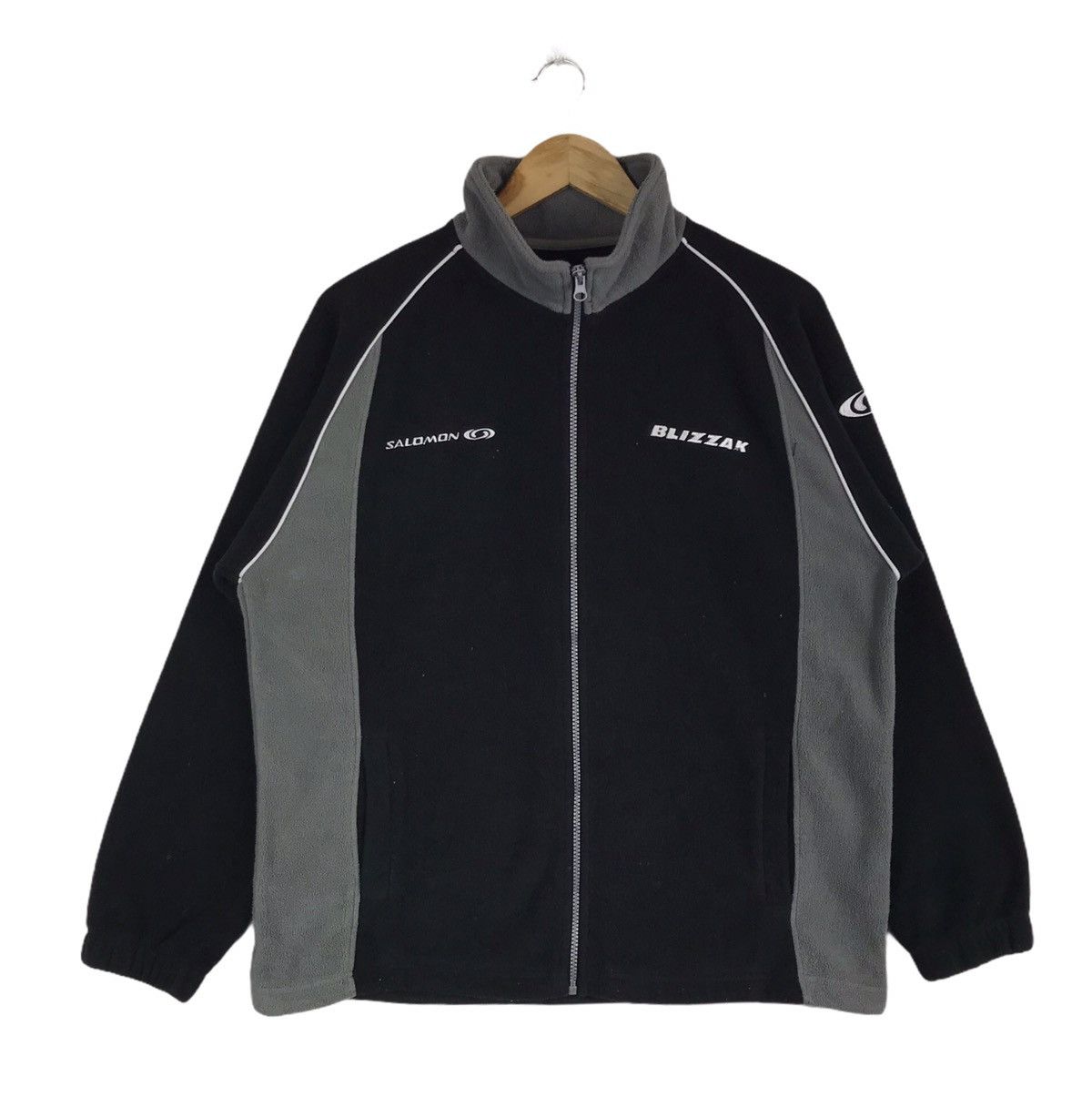 Salomon × Vintage Vintage Salomon X Blizzak X Bridgestone Fleece Jacket Size US L / EU 52-54 / 3 - 1 Thumbnail