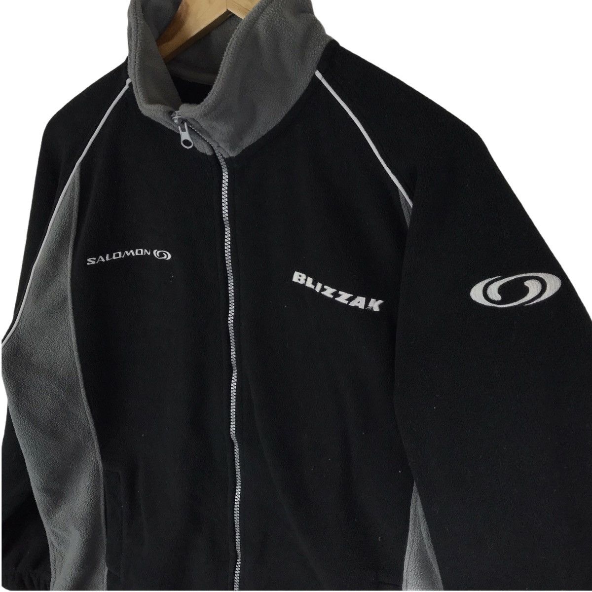 Salomon × Vintage Vintage Salomon X Blizzak X Bridgestone Fleece Jacket Size US L / EU 52-54 / 3 - 4 Thumbnail