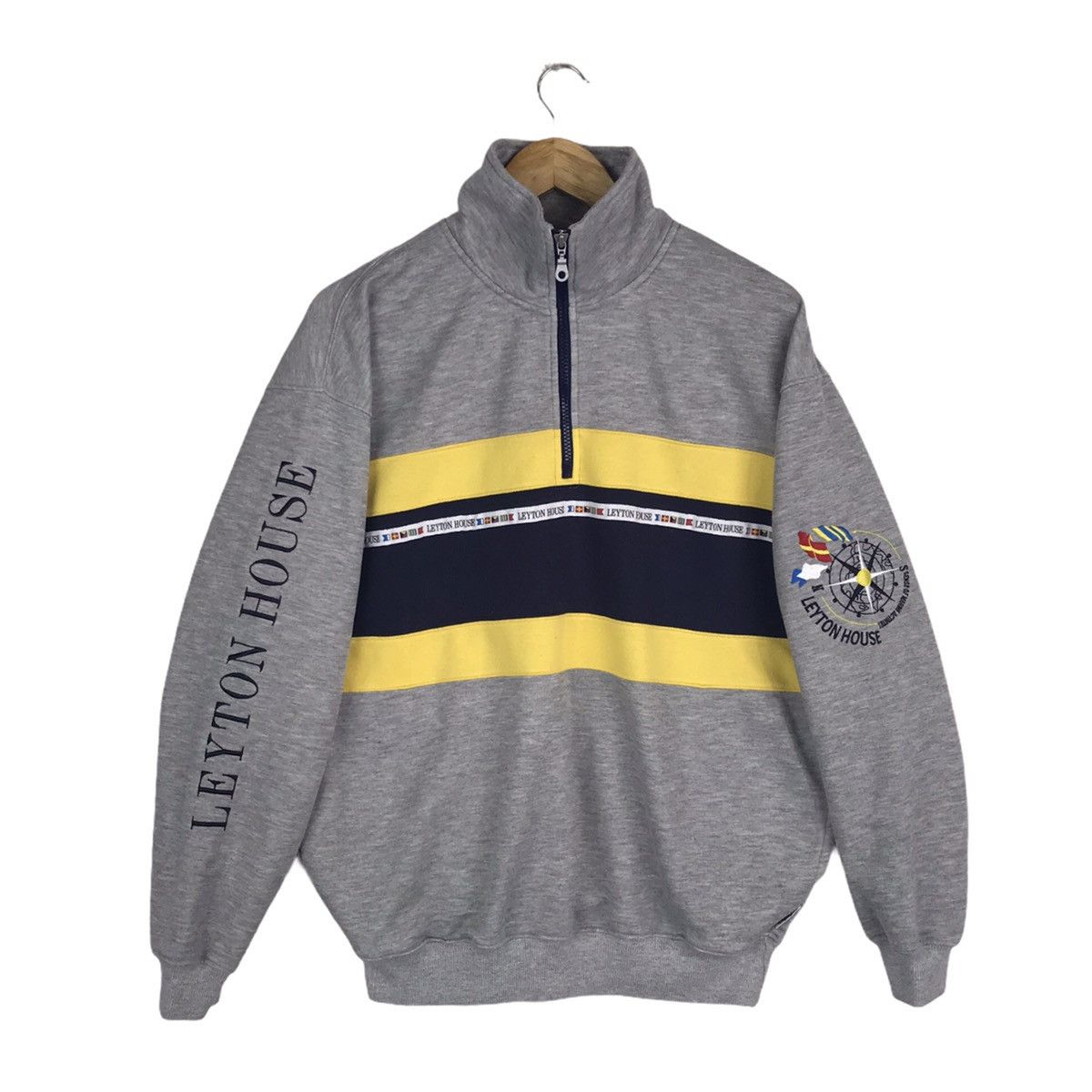 Sports Specialties × Vintage Vintage Leyton House Versus Sports Half Zipper Sweatshirt Size US L / EU 52-54 / 3 - 1 Thumbnail