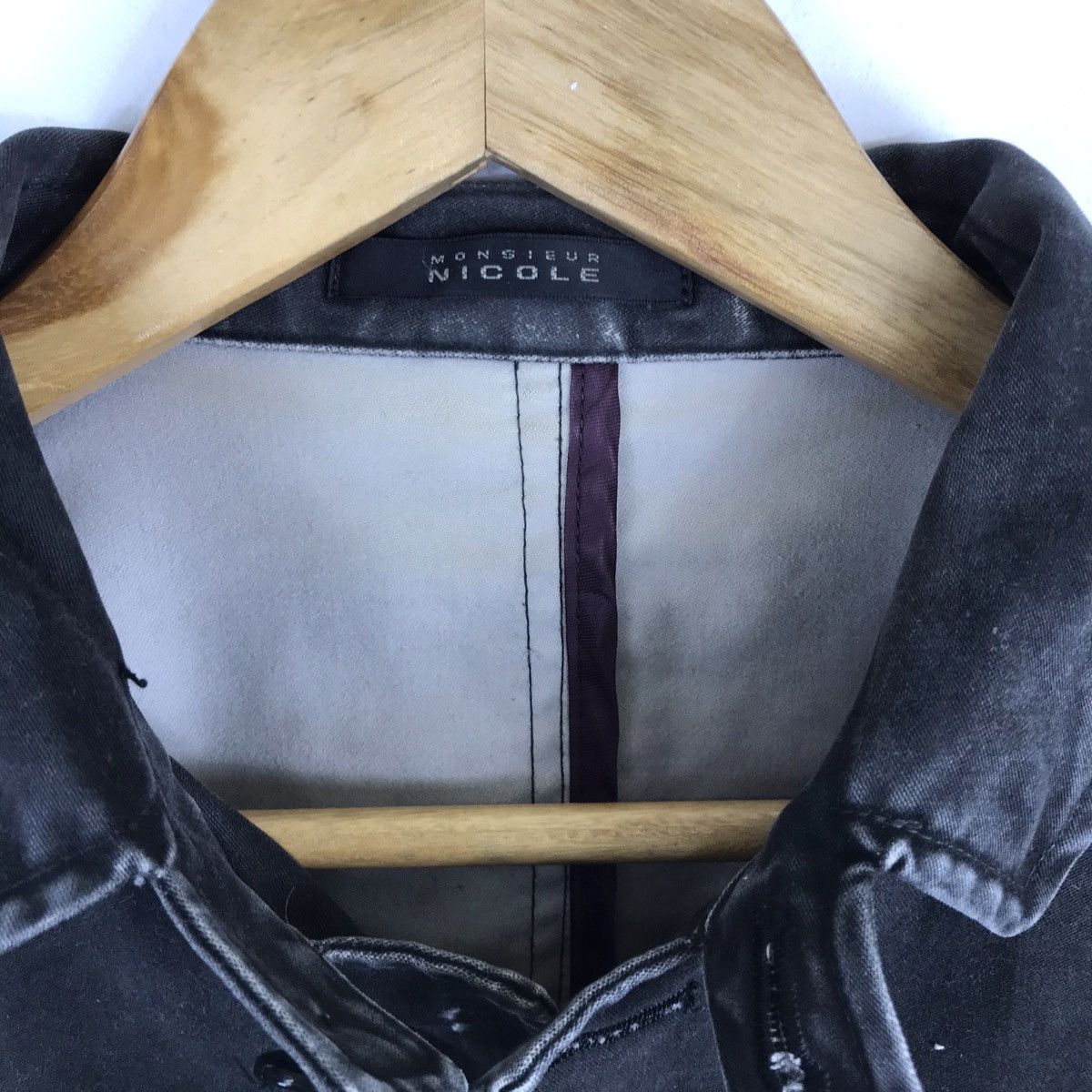 Vintage Vintage Monsieur Nicole Faded Coat Jacket Size US XS / EU 42 / 0 - 5 Thumbnail