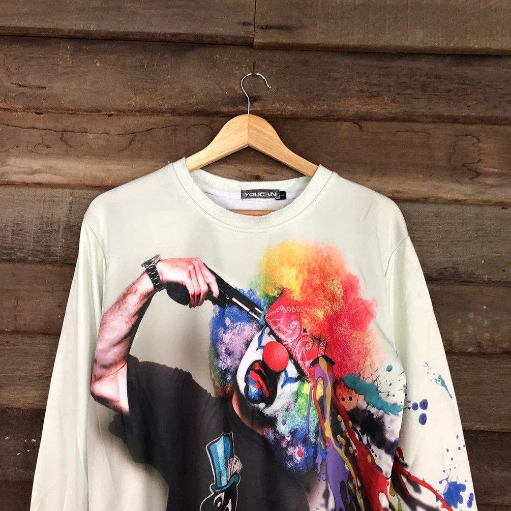 DC Comics Joker clown with gun big print Youcan Sweatshirt #3525 DL Size US L / EU 52-54 / 3 - 9 Thumbnail