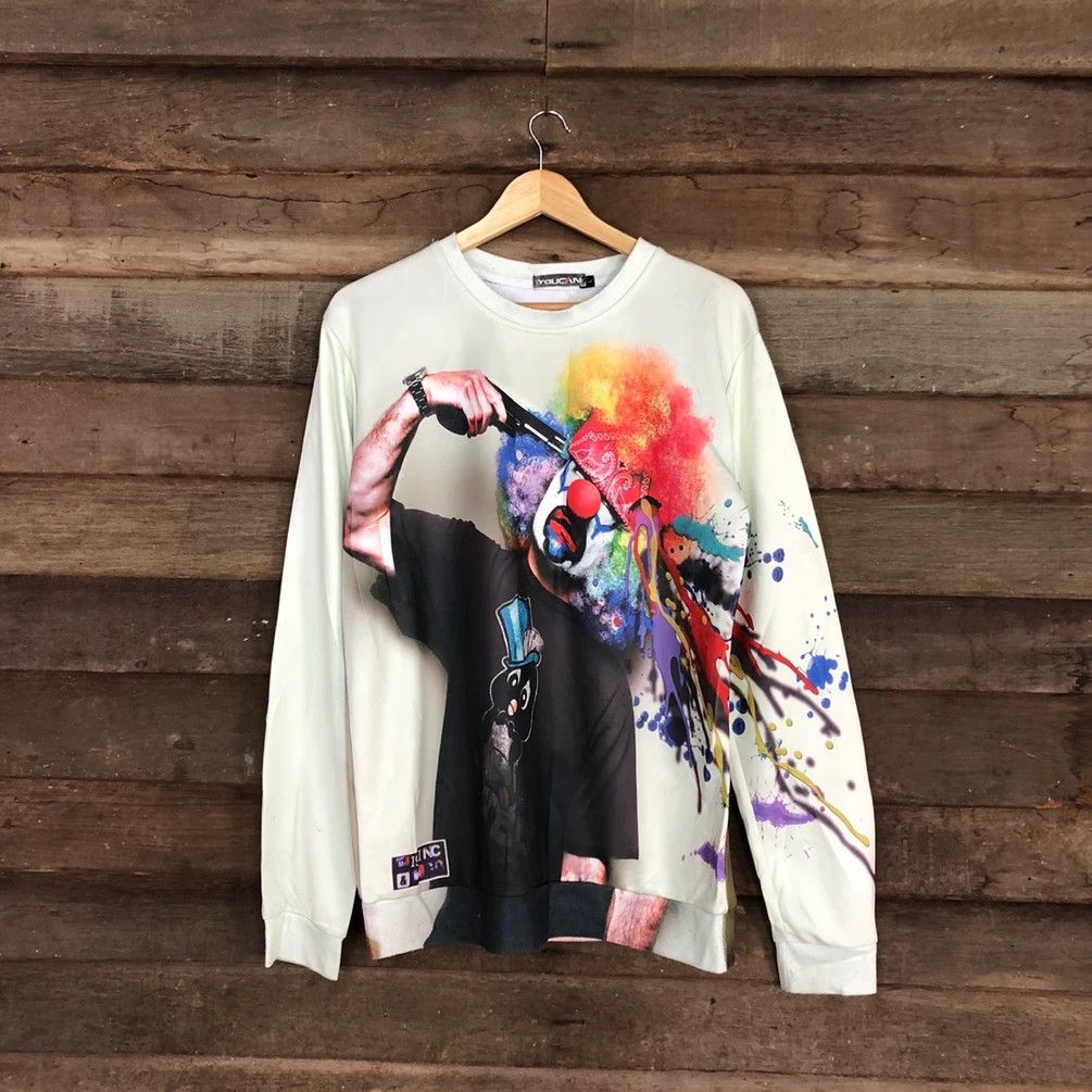 DC Comics Joker clown with gun big print Youcan Sweatshirt #3525 DL Size US L / EU 52-54 / 3 - 1 Thumbnail