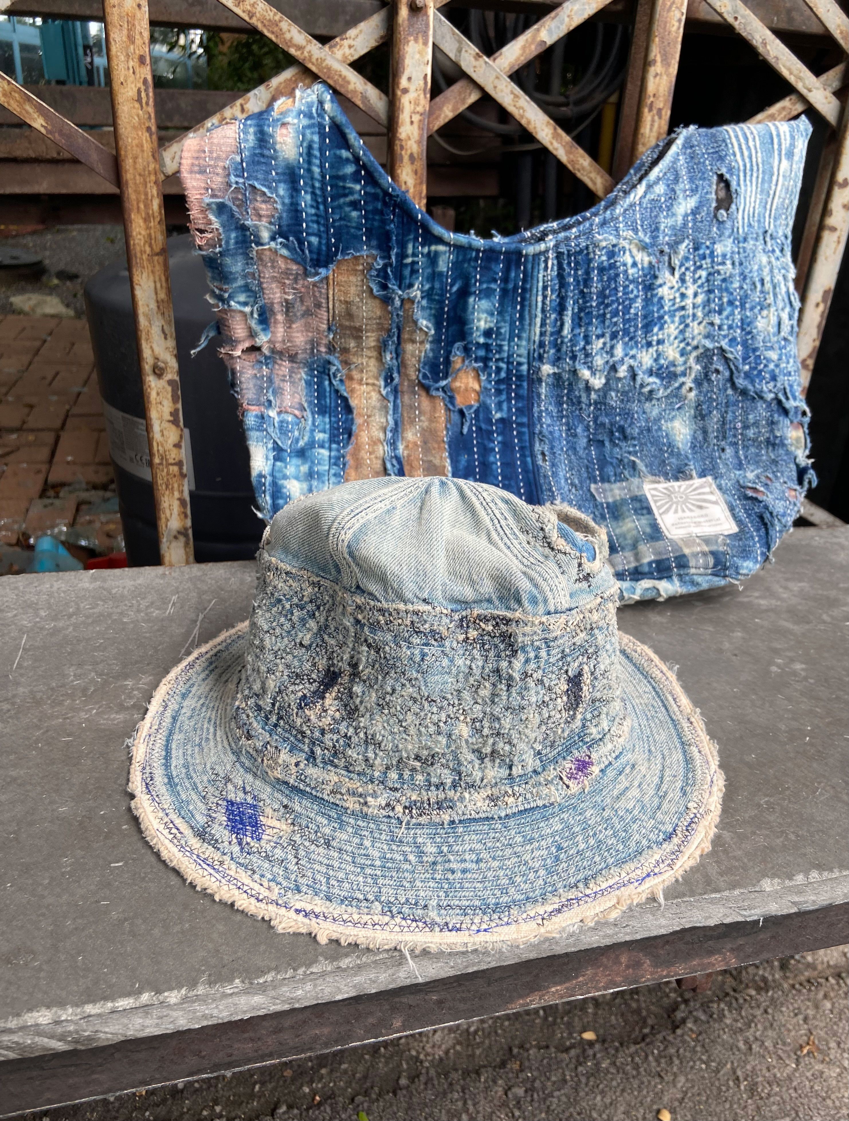 Japanese Brand 🧵KAPITAL OLD MAN AND THE SEA BUCKET HAT Size ONE SIZE - 3 Thumbnail