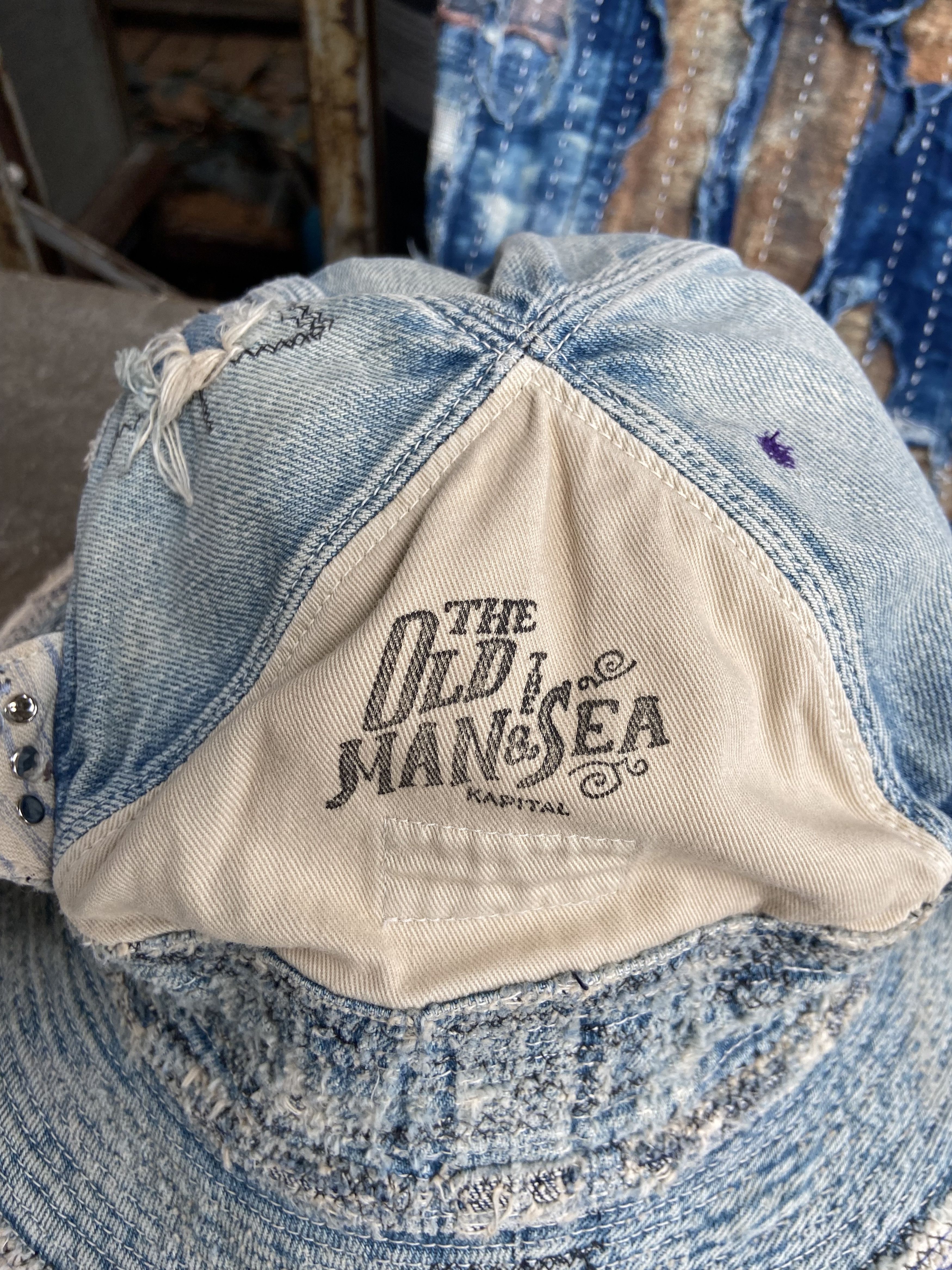 Japanese Brand 🧵KAPITAL OLD MAN AND THE SEA BUCKET HAT Size ONE SIZE - 20 Thumbnail