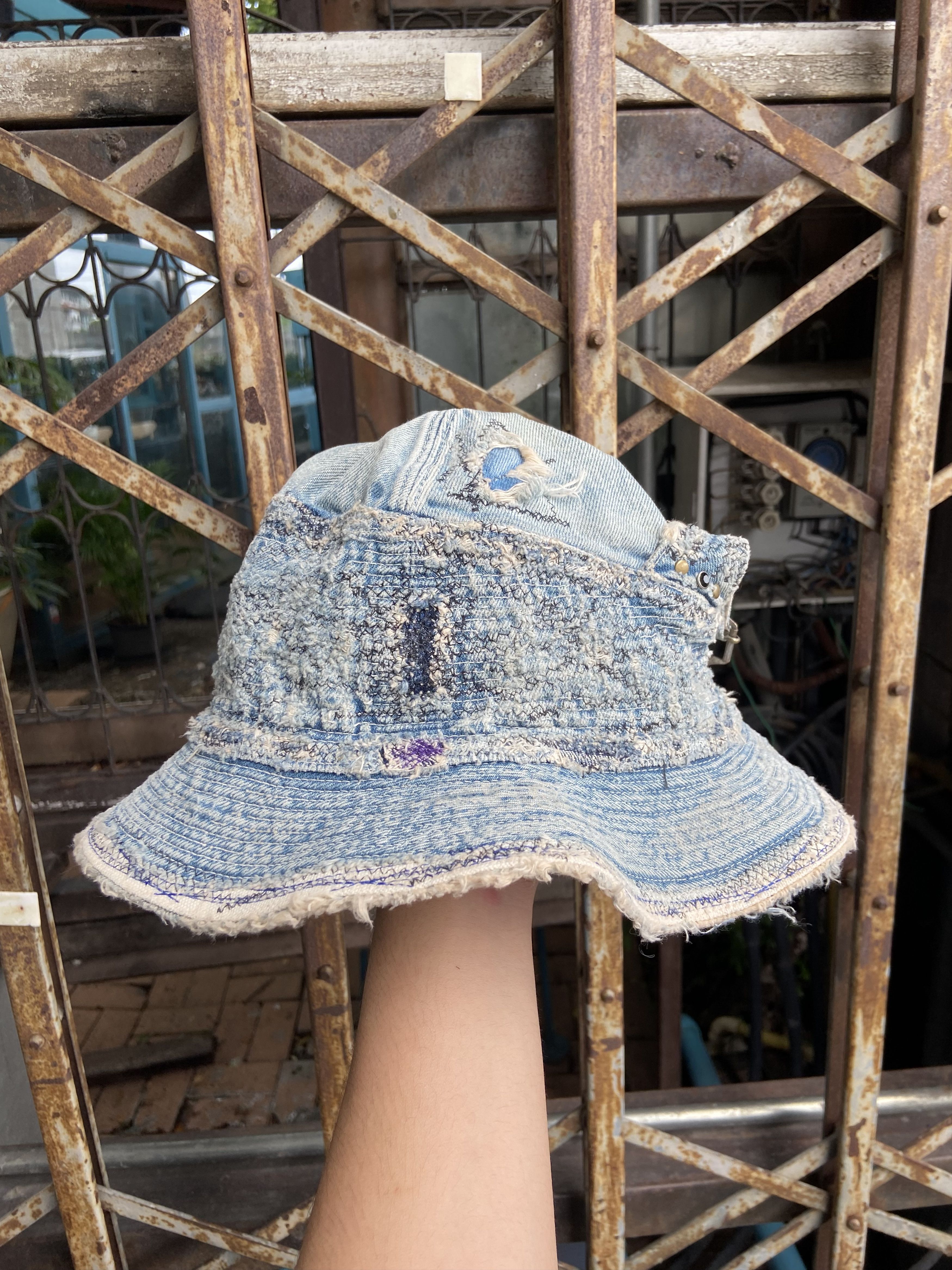 Japanese Brand 🧵KAPITAL OLD MAN AND THE SEA BUCKET HAT Size ONE SIZE - 15 Thumbnail