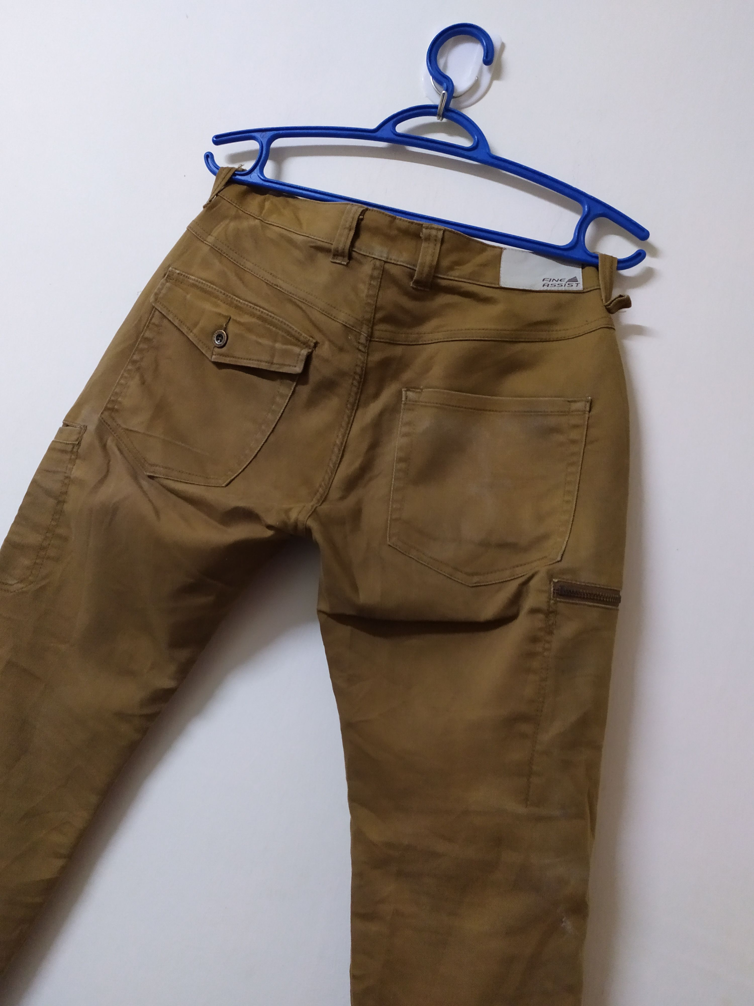 Japanese Brand × Vintage FINE ASSIST FADED BROWN CARGO PANTS Size US 30 / EU 46 - 6 Thumbnail