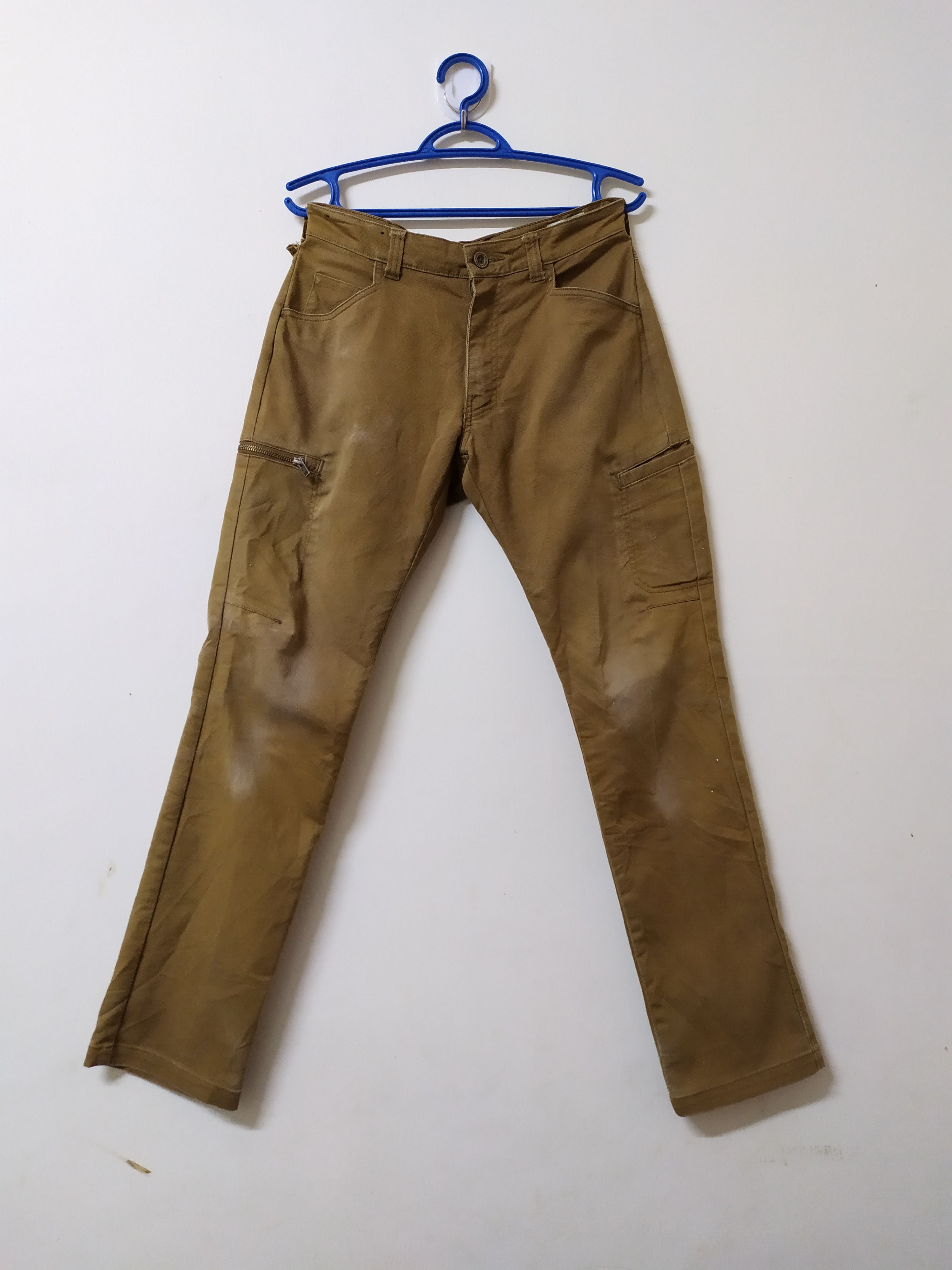FINE ASSIST FADED BROWN CARGO PANTS
