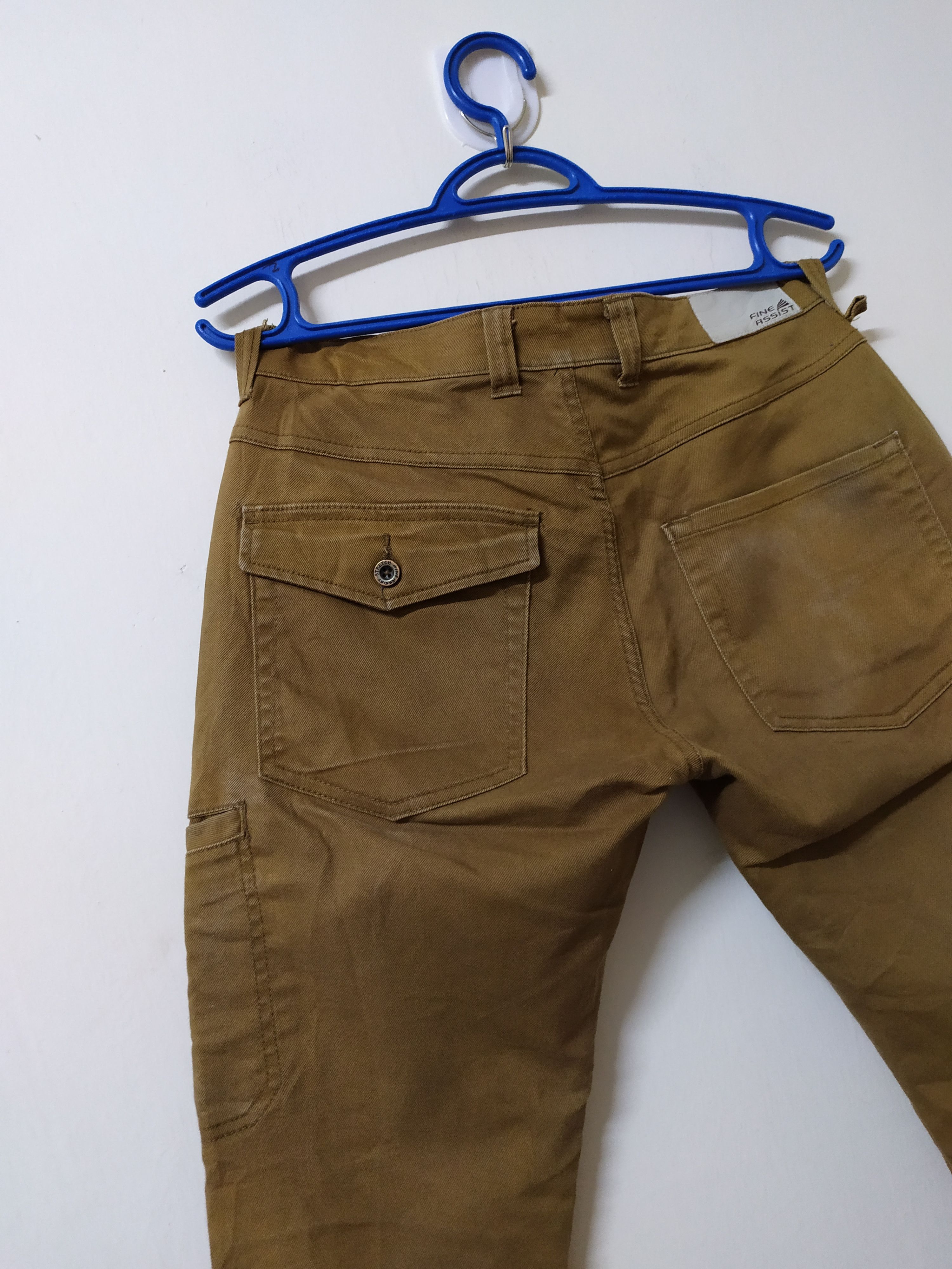 Japanese Brand × Vintage FINE ASSIST FADED BROWN CARGO PANTS Size US 30 / EU 46 - 8 Thumbnail