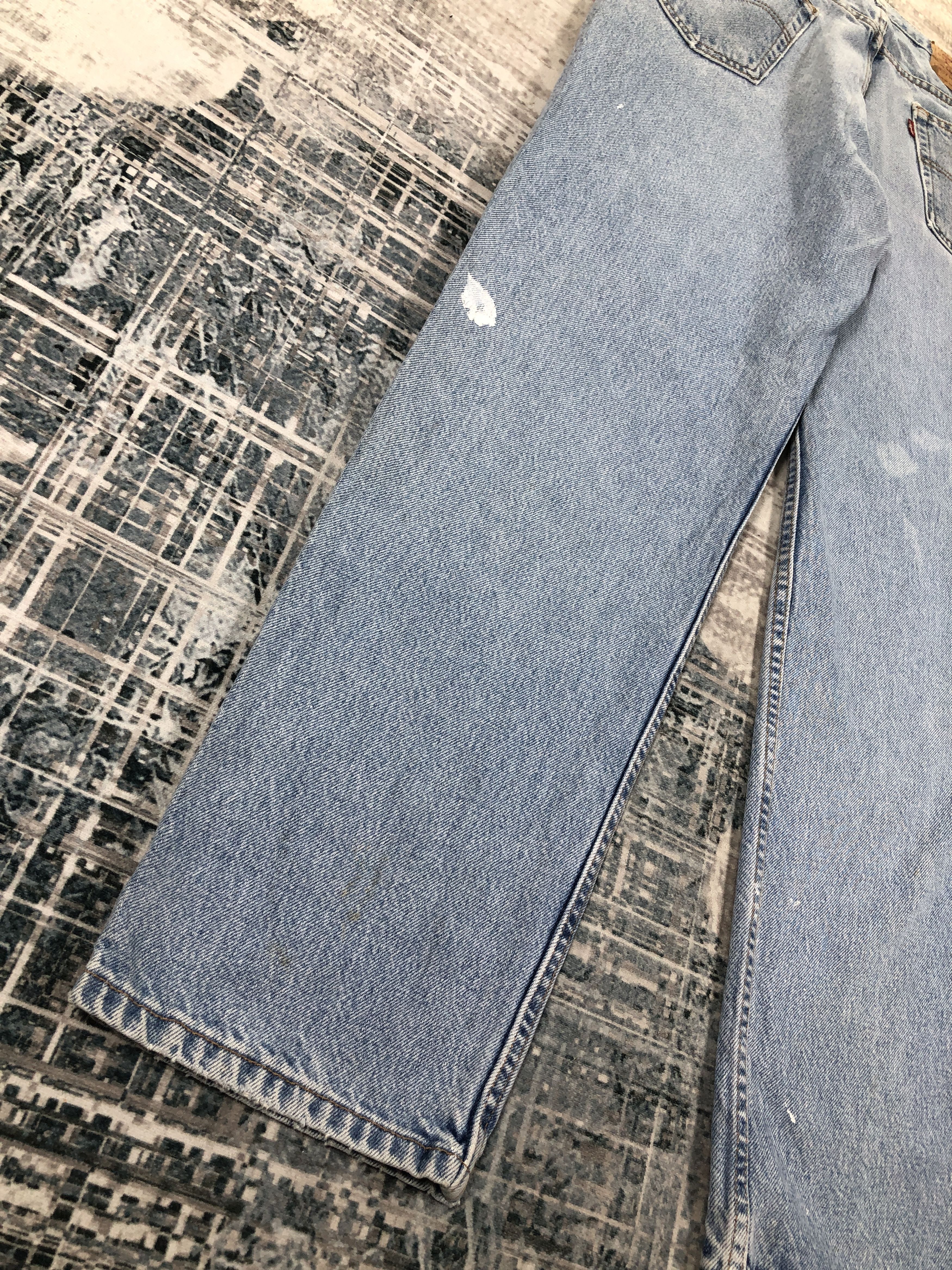 Levi's Levi's Jeans 468 Dirty Dot Paint Light Blue Size US 32 / EU 48 - 10 Thumbnail